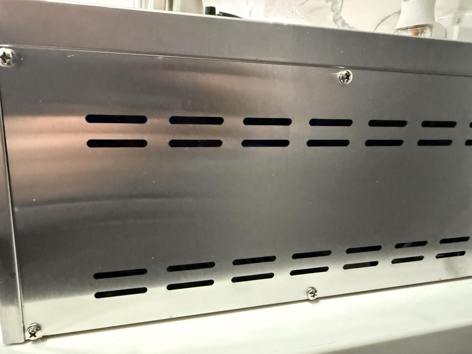 PYY Pizza Oven Indoor Electric Countertop Commercial Pizza maker with Crumb Tray Stainless Steel Pizza Cooker Machine for Home customer photo 2