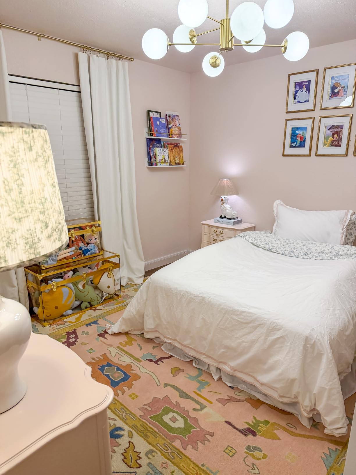 Allen Home Hand Tufted Oushak Wool Rugs - Pastel Ushak Area Carpets Suitable for Living Room, Bedroom, Dining Room - Natural Latex Backing with 100% Cotton - Oushak Caroline Blue & Beige - 8' x 10' customer photo 1