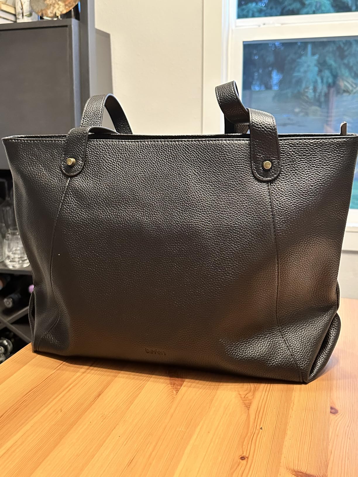 befen Genuine Leather Tote Bag for Women Work, Women's Leather Shoulder Bags Purses Satchel Handbags with Laptop Compartment customer photo 1