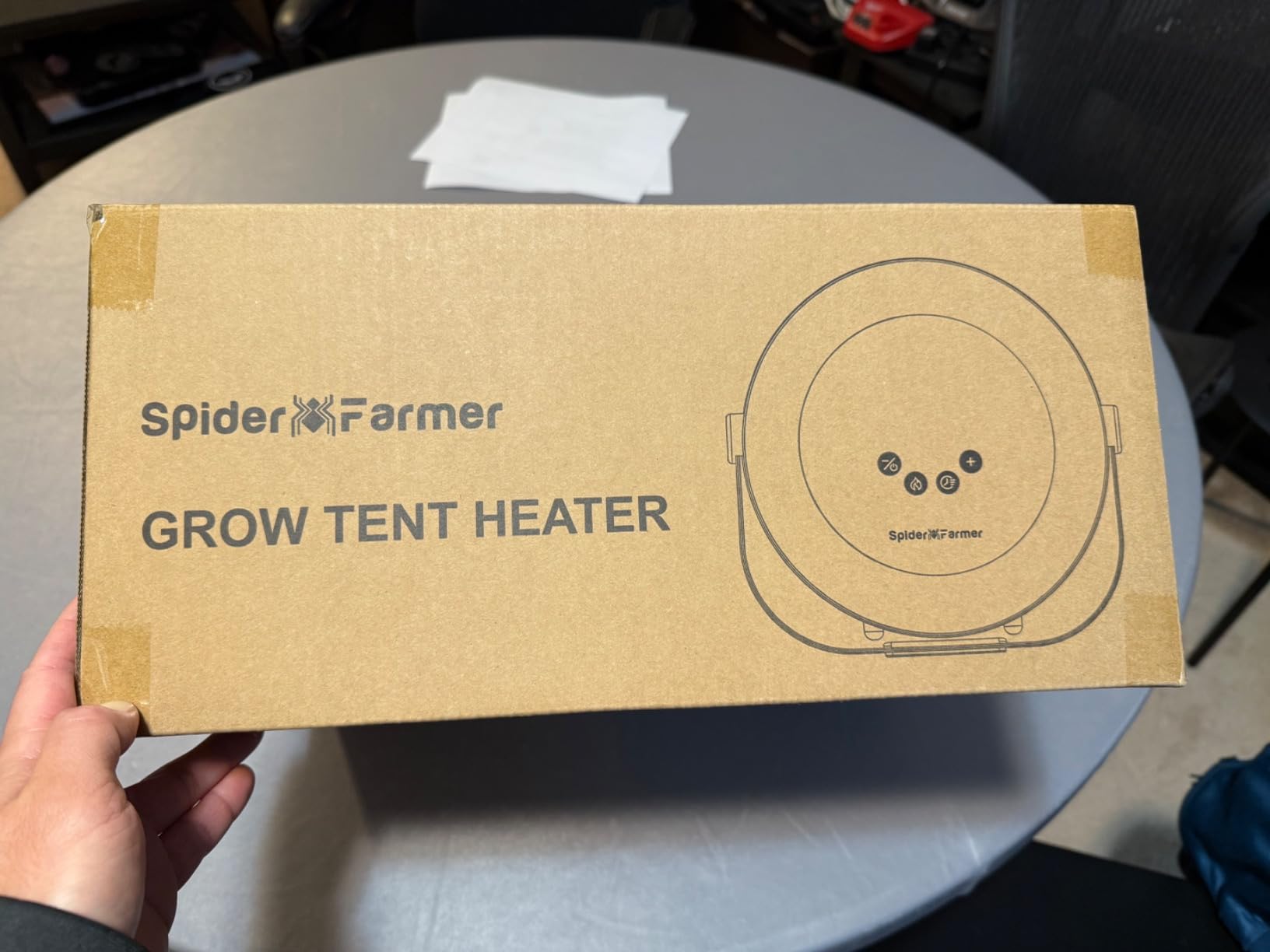 Spider Farmer Grow Tent Heater, 530W Portable Heater with Smart Temperature Control, 4 Modes & 24H Timer, 10-Level PTC Heating & Extension Hose for Plant Rooms, Greenhouse, and Grow Tents customer photo 1