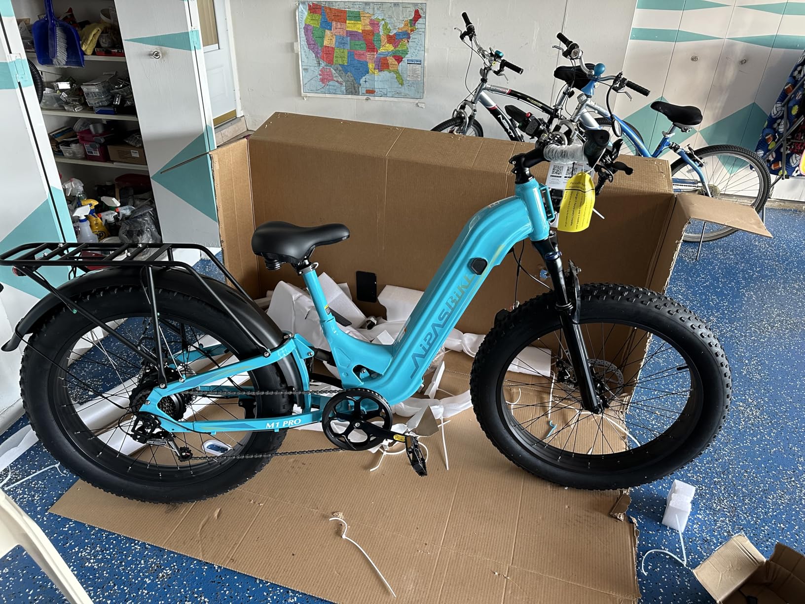 M1 Pro Electric Bike, 1800W Peak Motor Electric Bike for Adults, 48V 17.5Ah, 26'' x 4.0'' Fat Tire Electric Mountain Bike, Ebike with 85 Miles, 36MPH, 7 Speed 110Nm and Dual Suspension customer photo 2