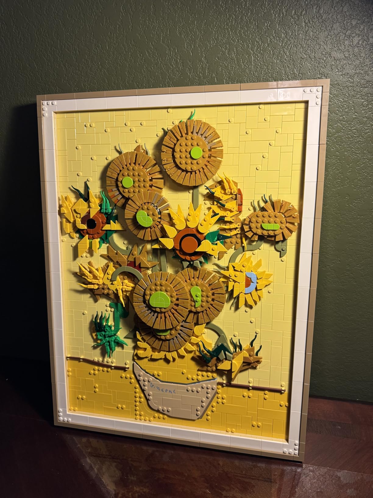 LEGO Art Vincent Van Gogh - Sunflowers Building Set for Adults - Home Decor Idea - Brick Built Painting - Gift for Birthdays - 31215 customer photo 1