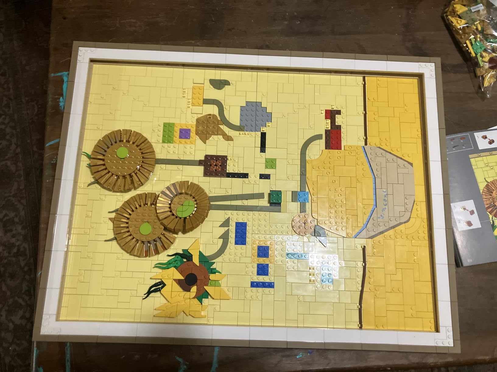 LEGO Art Vincent Van Gogh - Sunflowers Building Set for Adults - Home Decor Idea - Brick Built Painting - Gift for Birthdays - 31215 customer photo 2