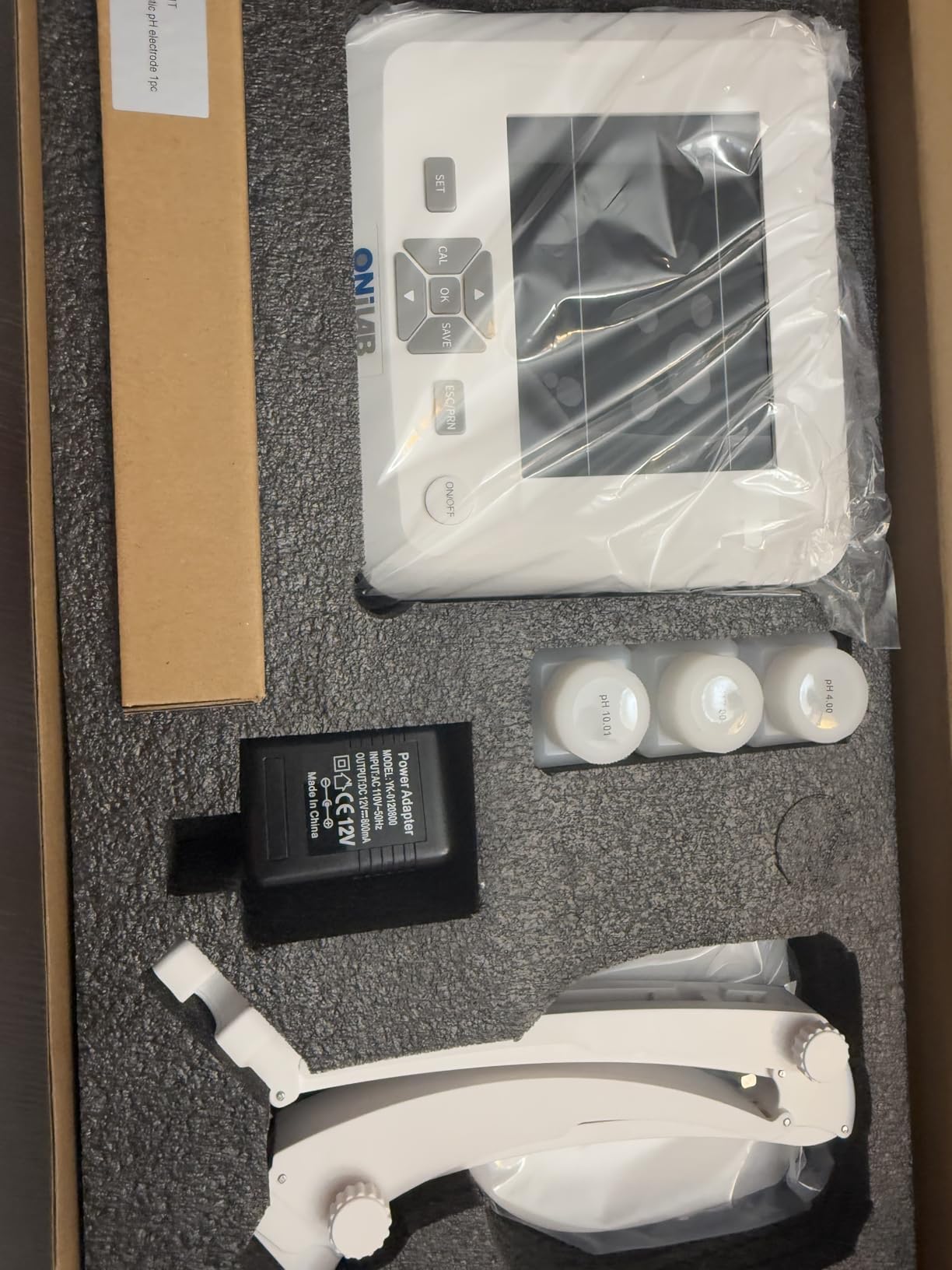 ONiLAB Benchtop Lab pH Meter, 0.01 pH Accuracy, 1-3 Points Auto Calibration, 3-in-1 pH/Temp. Electrode customer photo 1