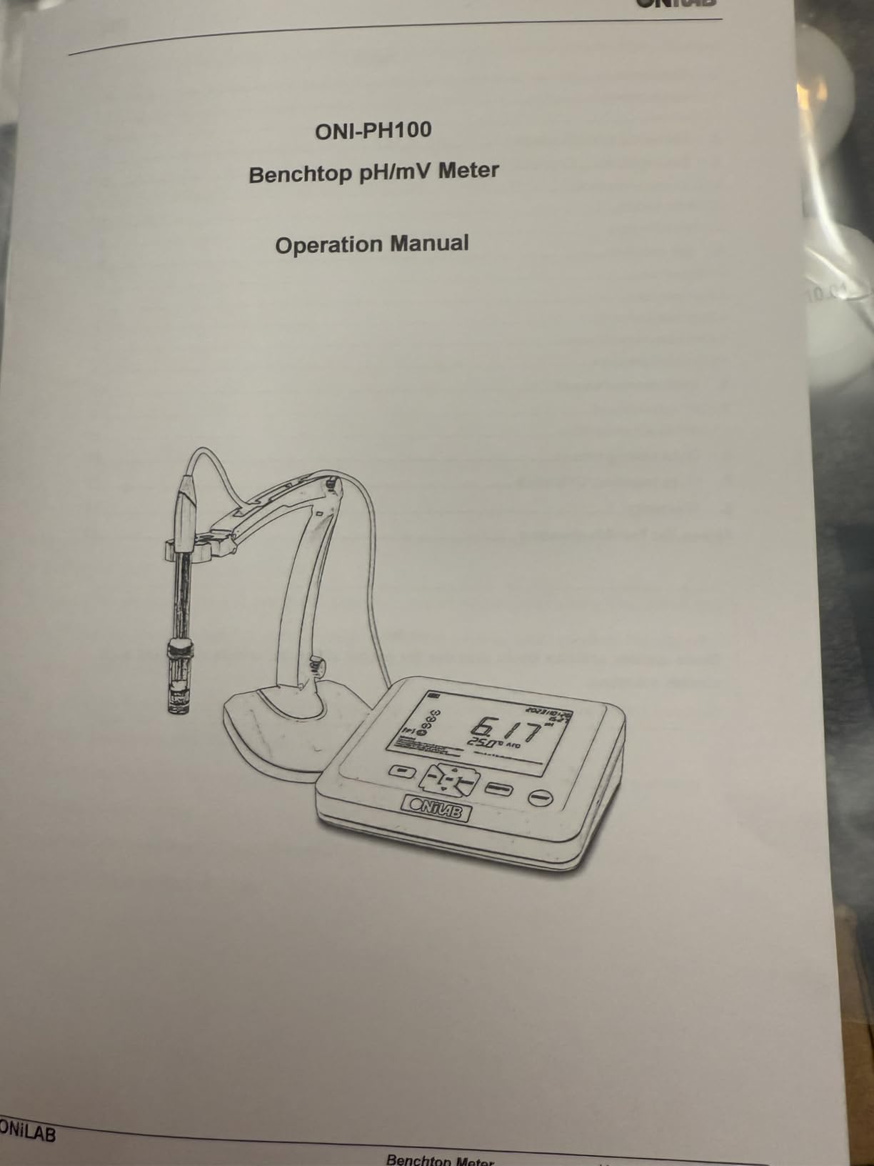 ONiLAB Benchtop Lab pH Meter, 0.01 pH Accuracy, 1-3 Points Auto Calibration, 3-in-1 pH/Temp. Electrode customer photo 2