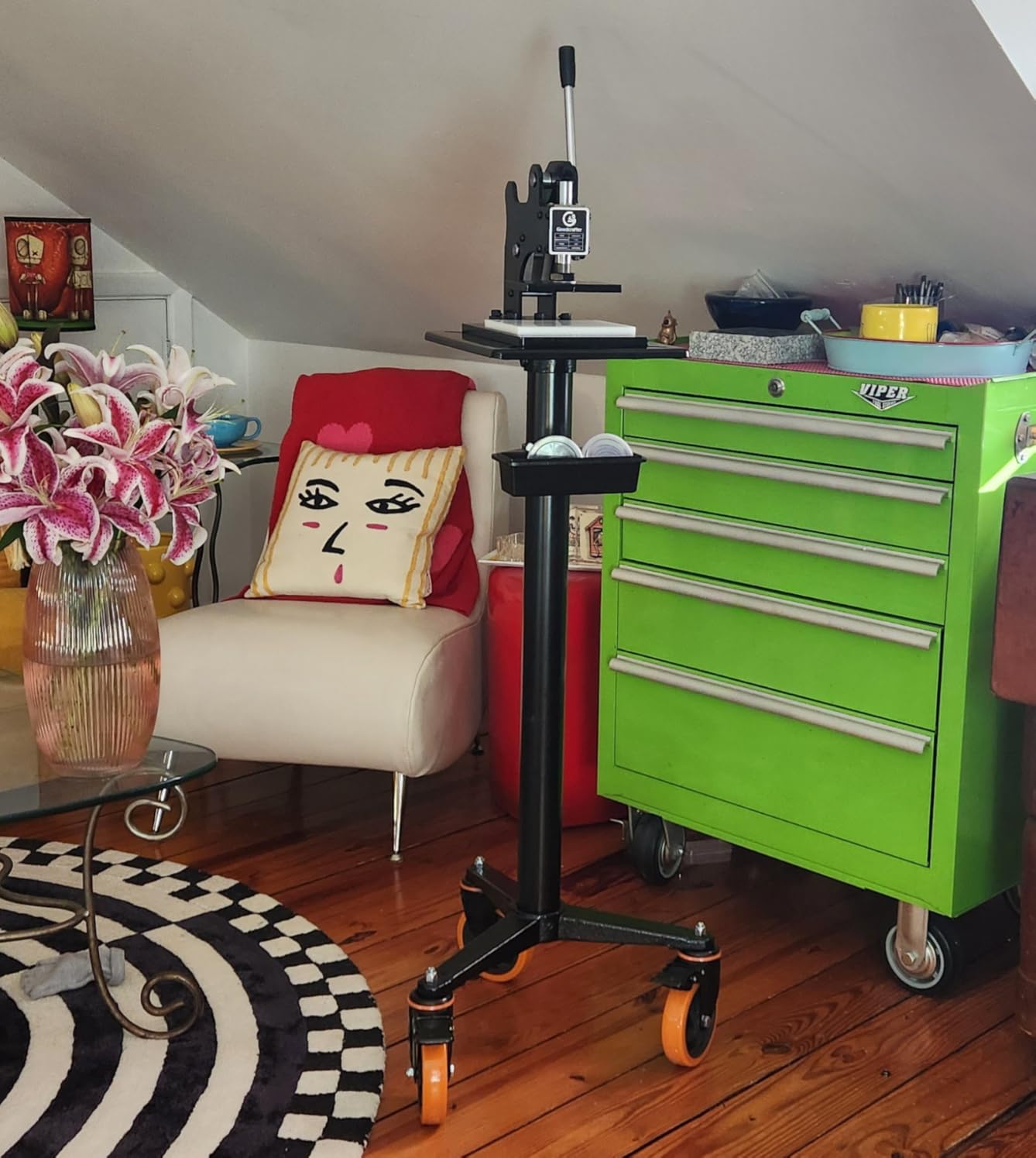 Leather Cutting Machine 1 Ton, 12x9cm Die Cutter Stamping Machine Embossing Plate Manual Die Cutter Hand Press Mold Cutter Leather Die Cut Leathercraft Cutting Machine DIY Tool for Various of Materials customer photo 1