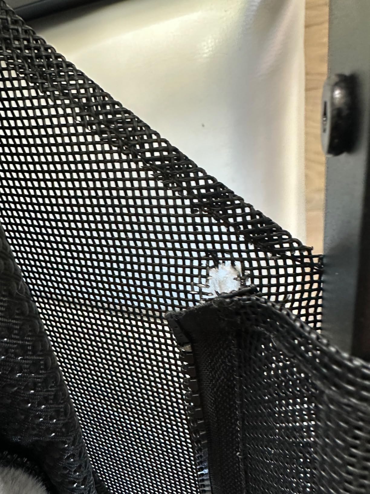 FUZI Elevated Dog Bed Large with Extra Cover, Luxury Raised Dog Beds, Removable and Machine Washable Bed Cover, Indoor/Outdoor Orthopedic Pet Bed, Large 35.6x28.5x18 Soft White and Black Base customer photo 2