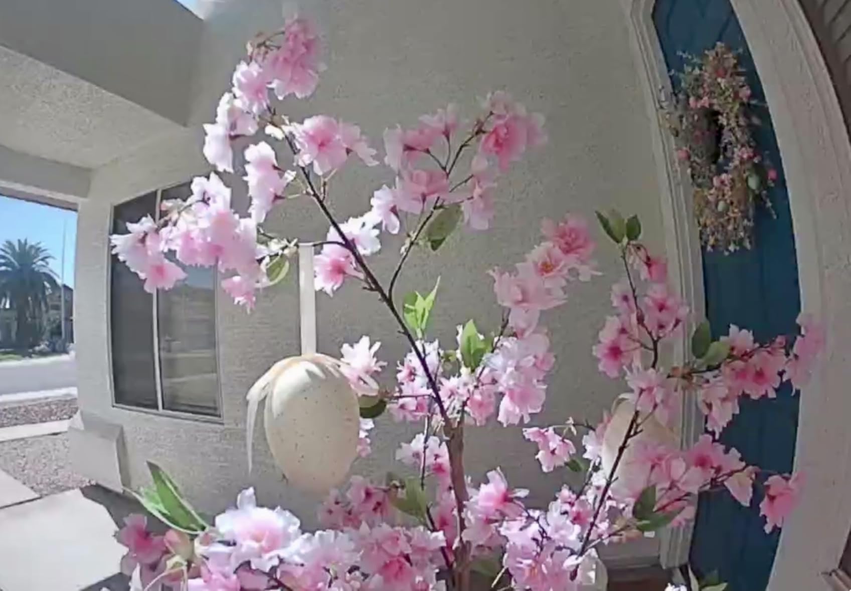 7FT Artificial Cherry Blossom Tree, White Faux Flower Tree for Home, Office, Wedding, Party & Outdoor Decor (2.1M) customer photo 2