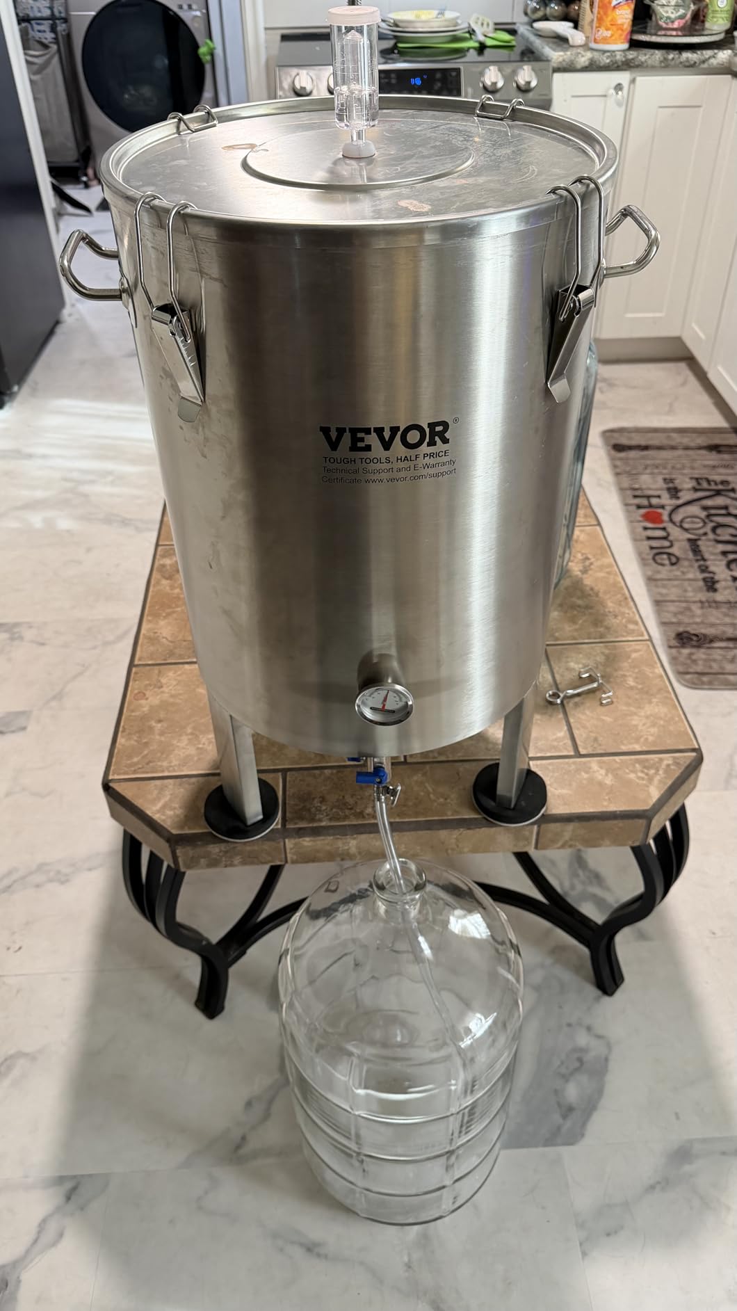 VEVOR Fermentation Tank 16 Gal, Stainless Steel Beer Brew Fermentor, Brew Bucket Fermentor with Conical Base customer photo 2