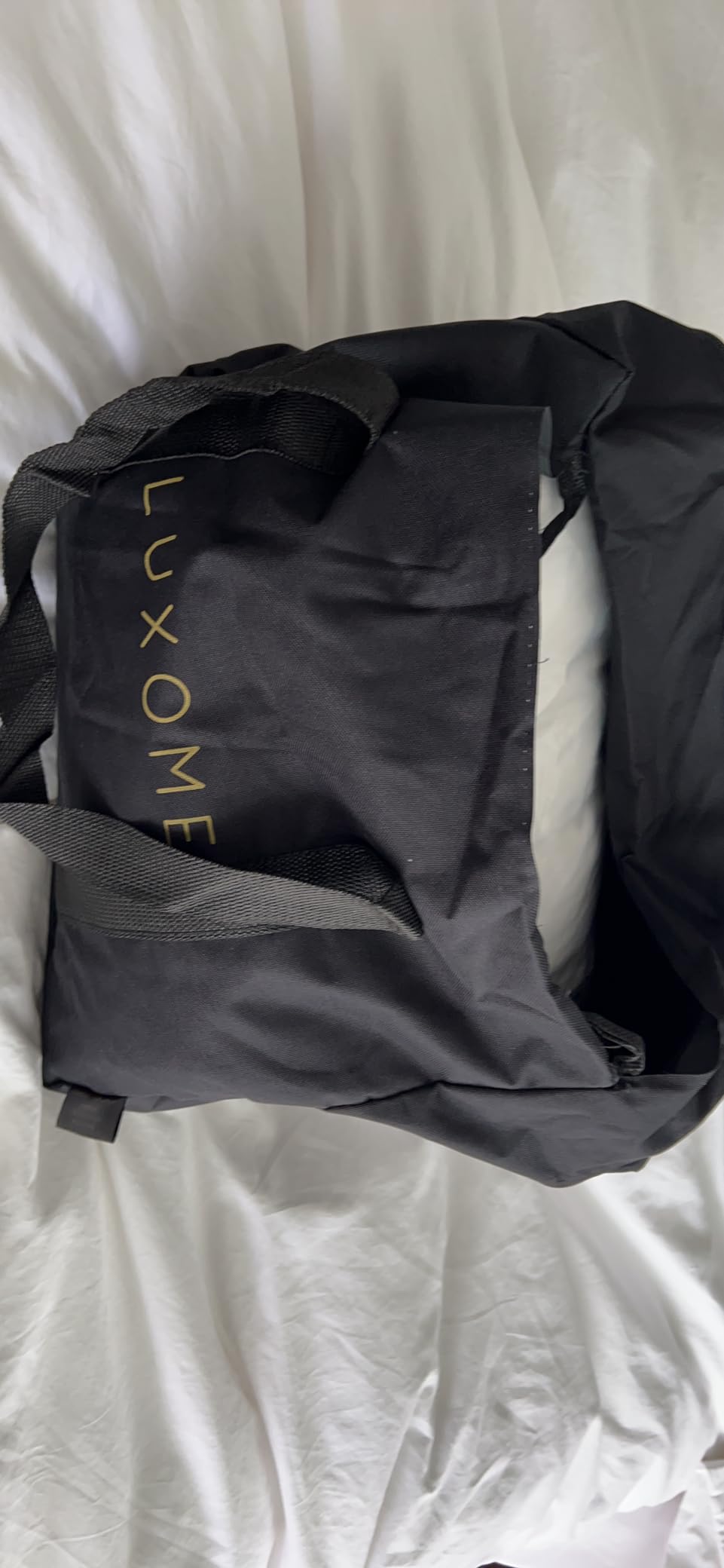 LUXOME Luxury 15lb Weighted Blanket | Includes Removable Cool & Cozy Cover | Full Size | 54