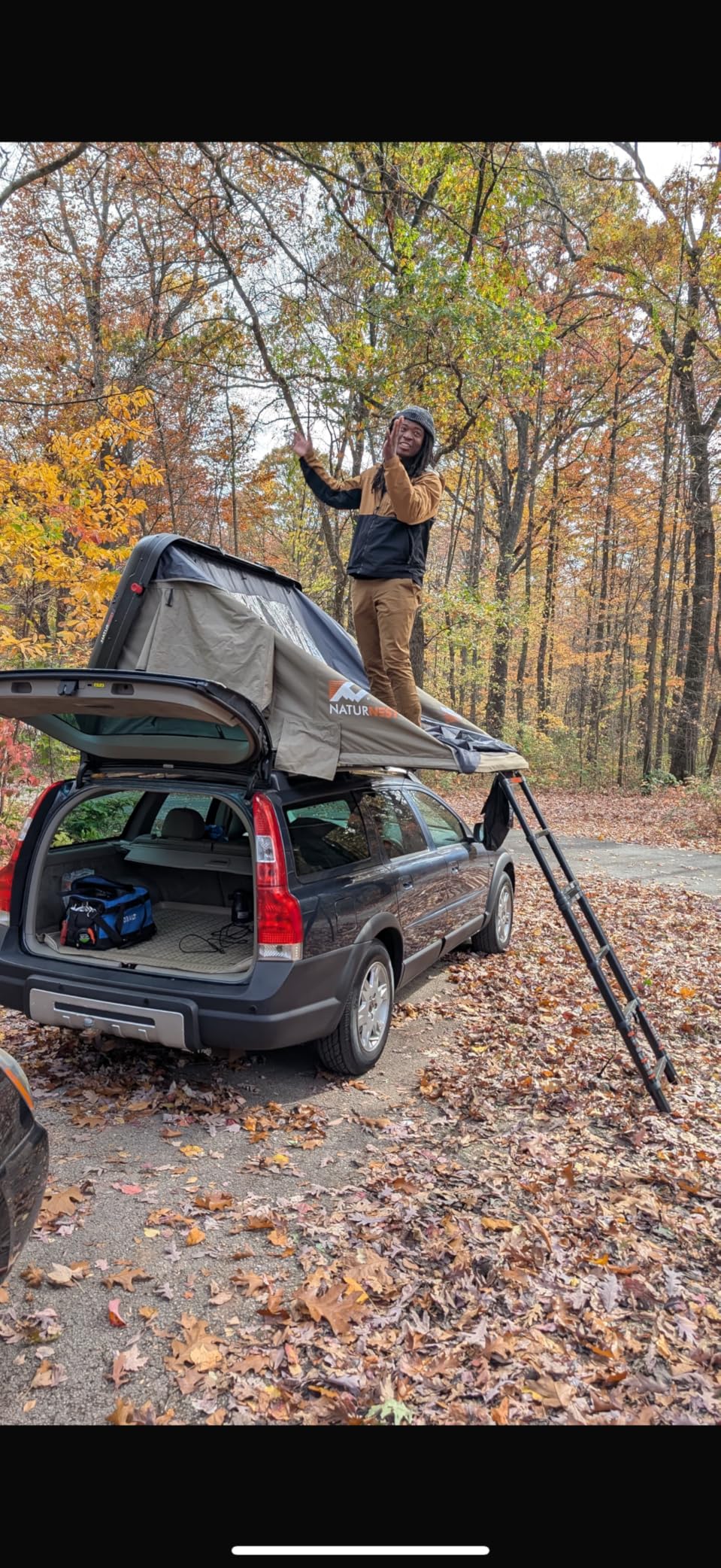 Naturnest Sirius 1 Hardshell Rooftop Tent, Clamshell Pop Up Car Roof Tent for 2-3 Person Camping, Waterproof UV-Resistant 4 Season Overland Tent for SUV, Truck, Jeep, Van, Trailer customer photo 2