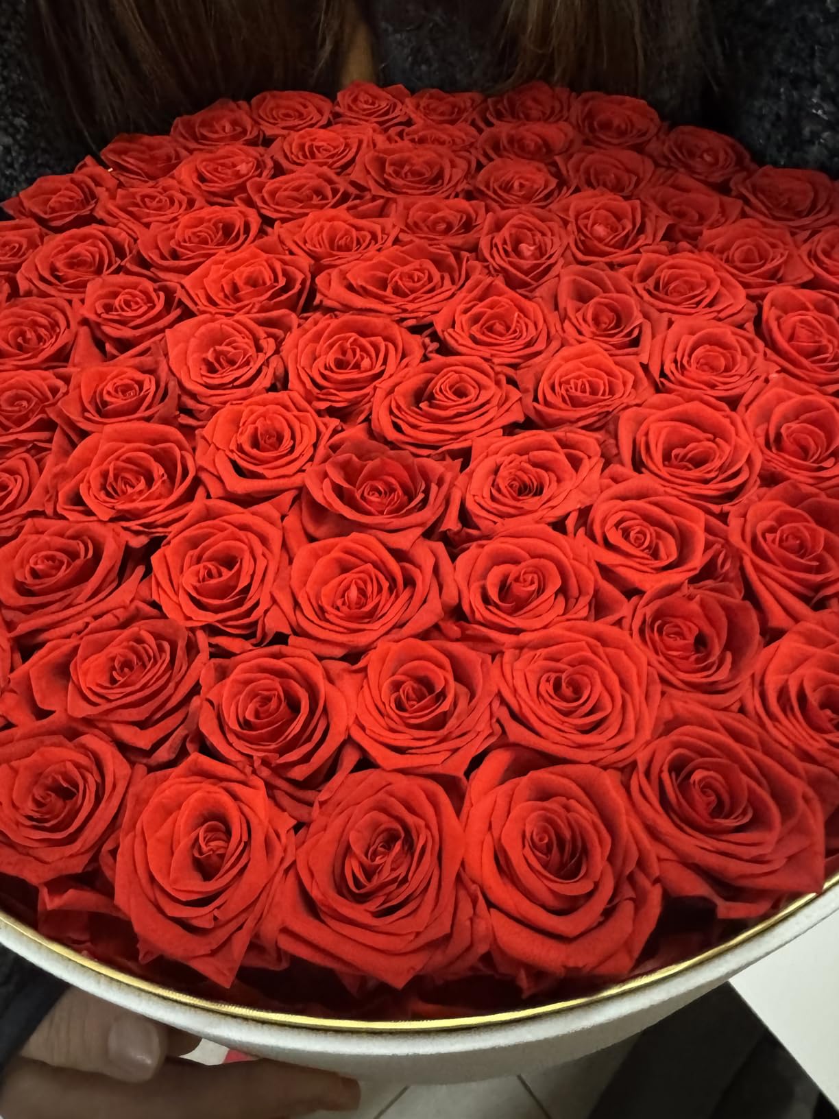 77 Preserved Roses in a Box, Forever Flowers Roses that Last Over a Year Preserved Flowers Birthday Gifts for Her Mom Women Wife Anniversary Valentines Day Mothers Day Christmas, Red customer photo 2