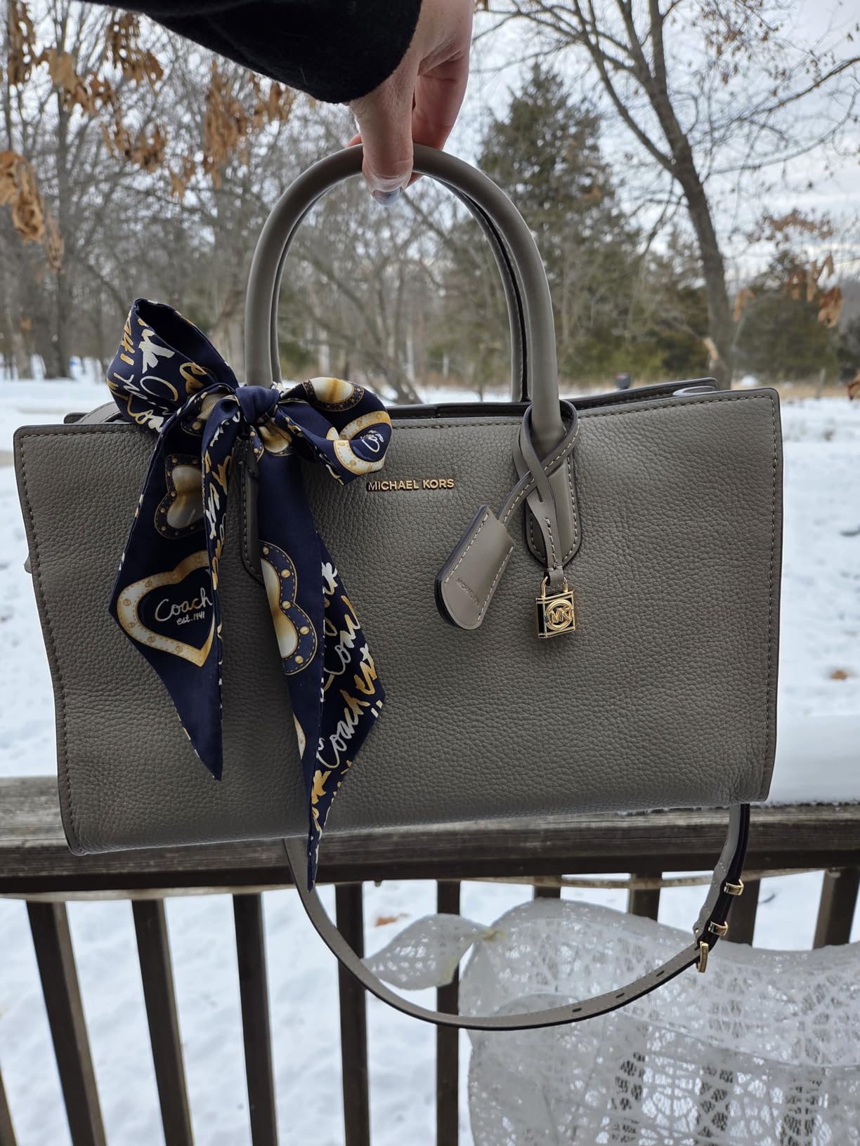 Michael Kors Women's Scarlett Medium Satchel customer photo 2