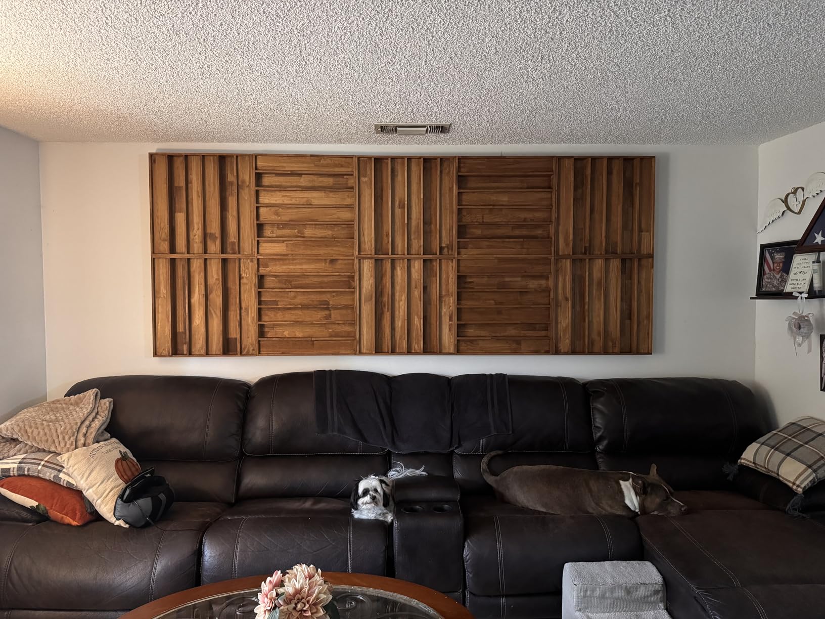 BXI Wood Sound Diffuser - 24 X 24 X 2.8 Inches Thick Acoustic Diffusion Panels Add Listening Room Musical Liveliness, Quadratic Residue Diffusor for Wall and Ceiling Acoustical Treatment (3D) customer photo 1