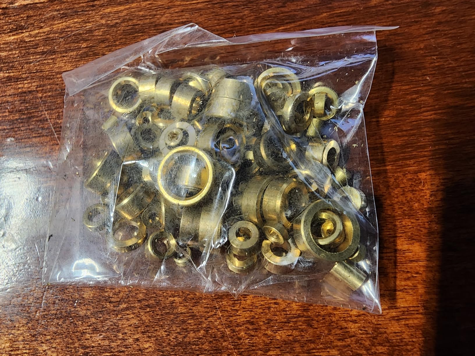 100 Clock Bushes for Pivots Brass Bushing Assorted Mixed Sizes External Diameters 2mm to 8.5mm Approximately customer photo 1