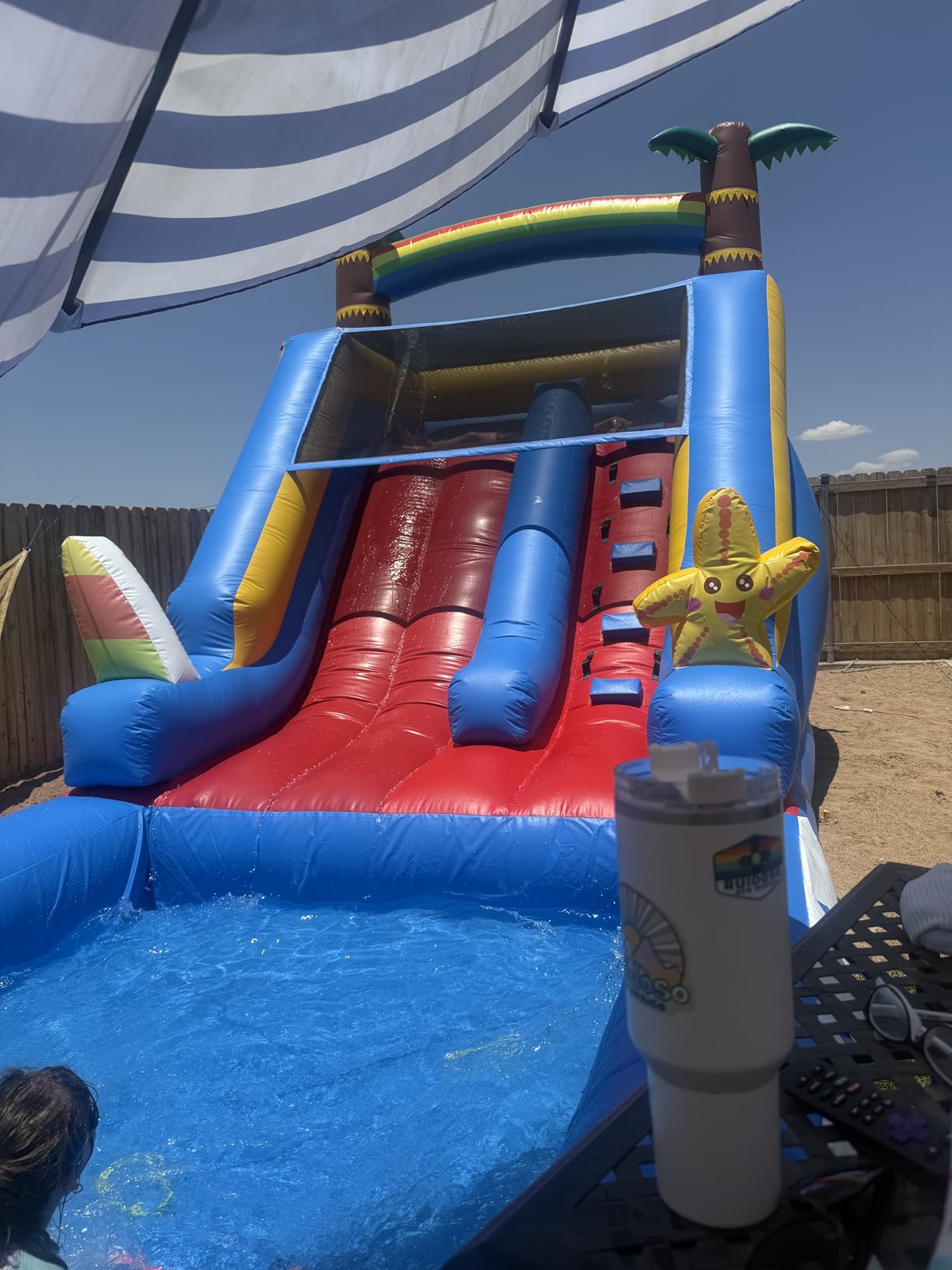 21FT(L) Commercial Water Slide for Adults Kids, 100% PVC Inflatable Adult Water Slide with 950W Blower, 0.45mm Heavy Duty Vinyl Blow Up Water Slides Backyard Outdoor, 21x9x12ft customer photo 2