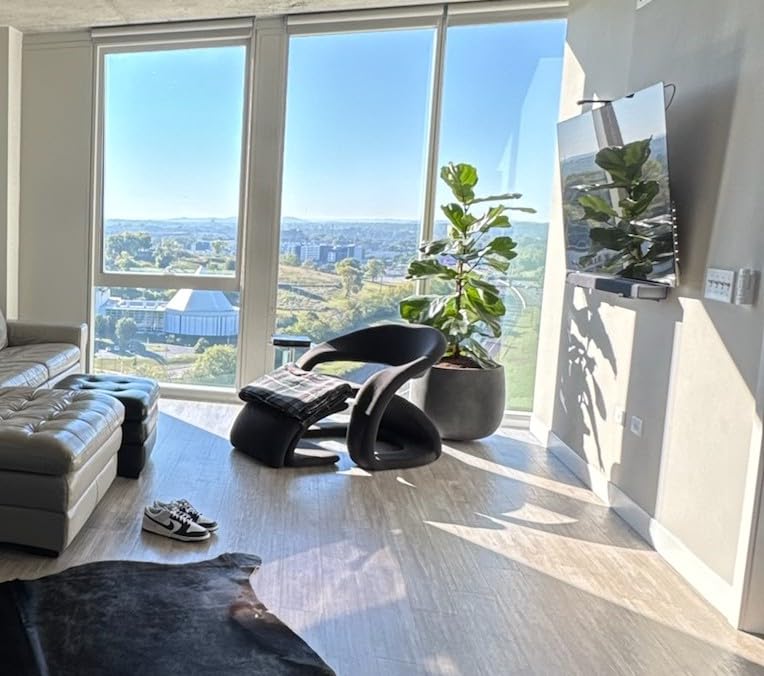 Mondo Large Planter - River Stone Finish - Fiberglass Indoor/Outdoor and Weather-Resistant Round Planter (26