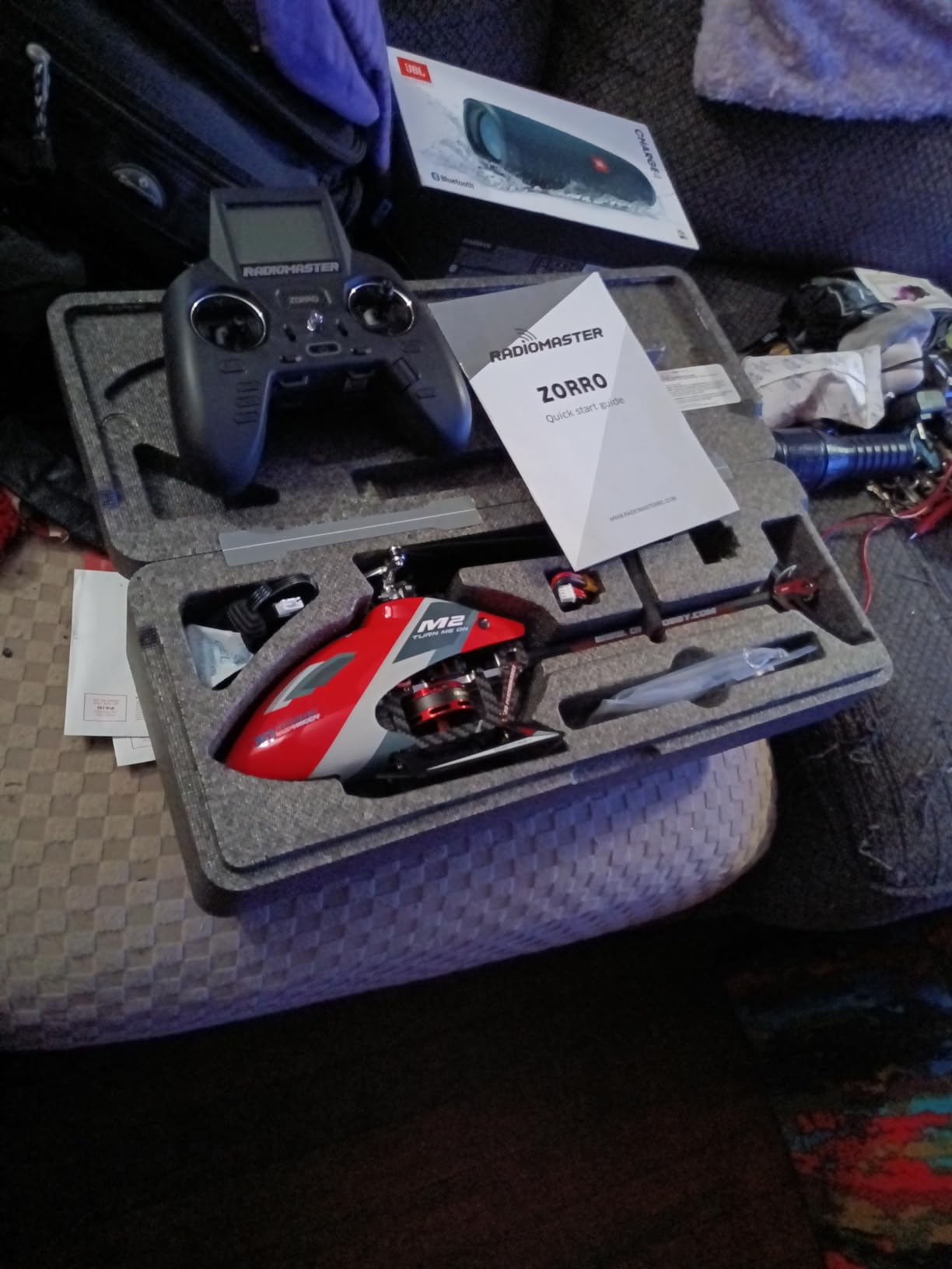 OMPHOBBY M2 EVO MK2 Ready To Fly RC Helicopter Outdoor Dual Brushless Motors Direct-Drive 6CH Remote Control Helicopters for Adults, 3D RC Plane with Remote Control Mini Drone RTF Yellow customer photo 1