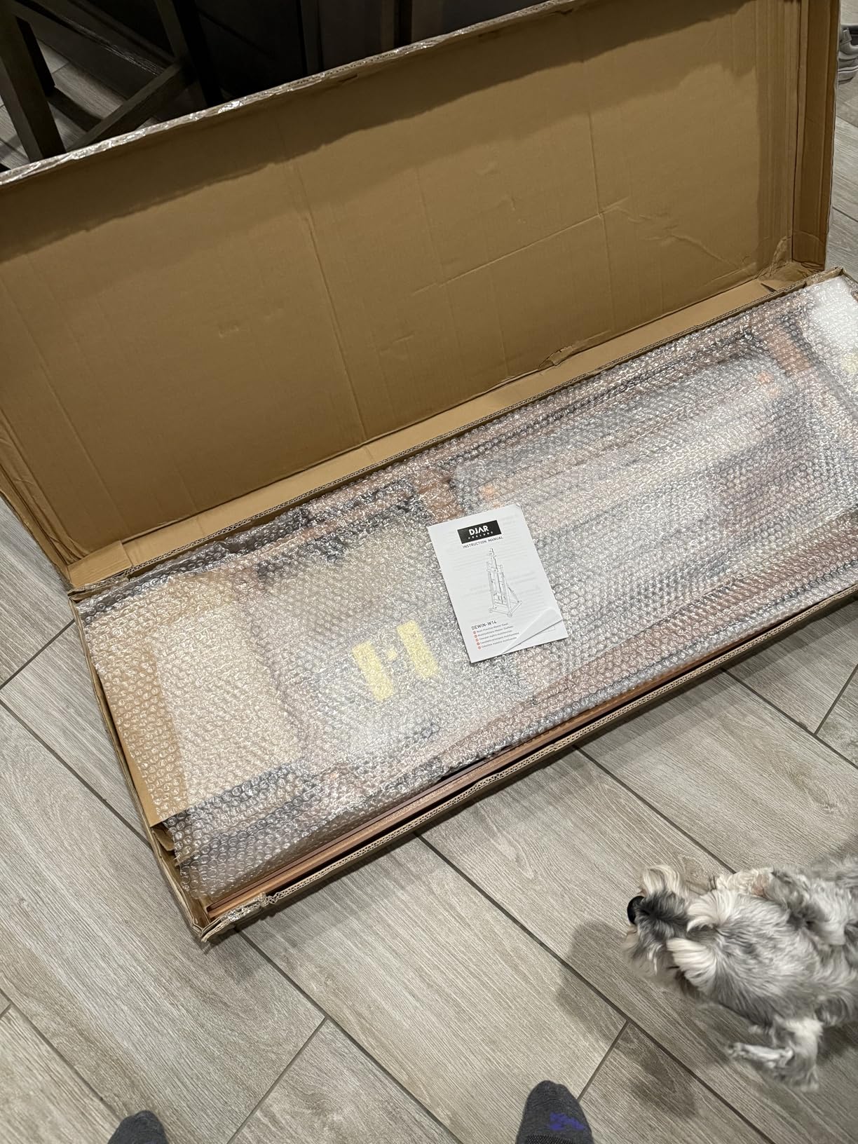 DJAR Large H-Frame Easel, Versatile Adjustable Beech Wood Studio Easel for Painting, Movable and Tilting Flat Heavy-Duty Floor Easel Stand for Artist, Hold 1 or 2 Canvases up to 78