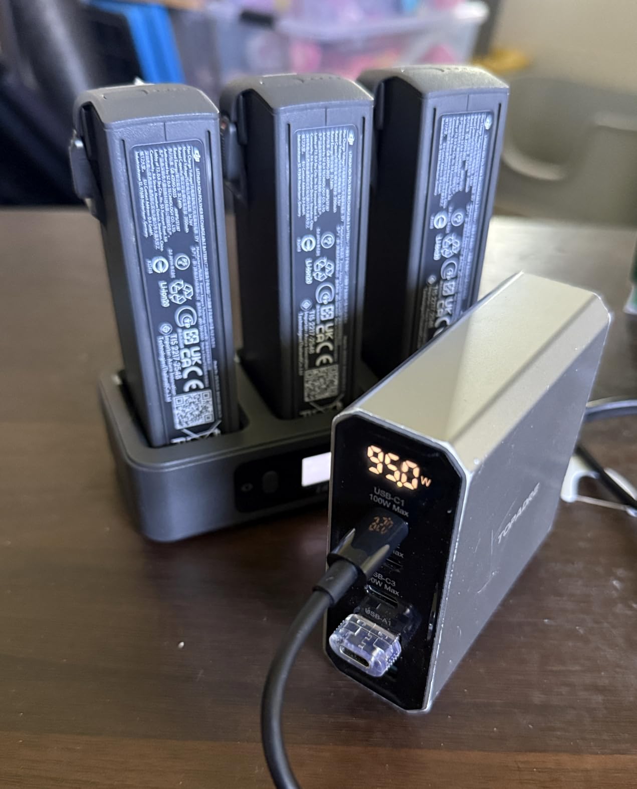 LKTOP 100W Replacement DJI Avata 2 Battery Charging Hub (2X Super Fast) Parallel USB-C Charger for DJI Avata 2 Drone Accessories, 60% Storage Mode, LED Screen Display (Charge 3 Batteries: 1hr 10min) customer photo 2