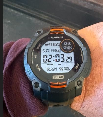 Garmin Instinct 3 50mm, Solar Charged Display, Rugged Outdoor GPS Smartwatch, Metal-Reinforced Bezel, Built-in Flashlight, Charcoal customer photo 2