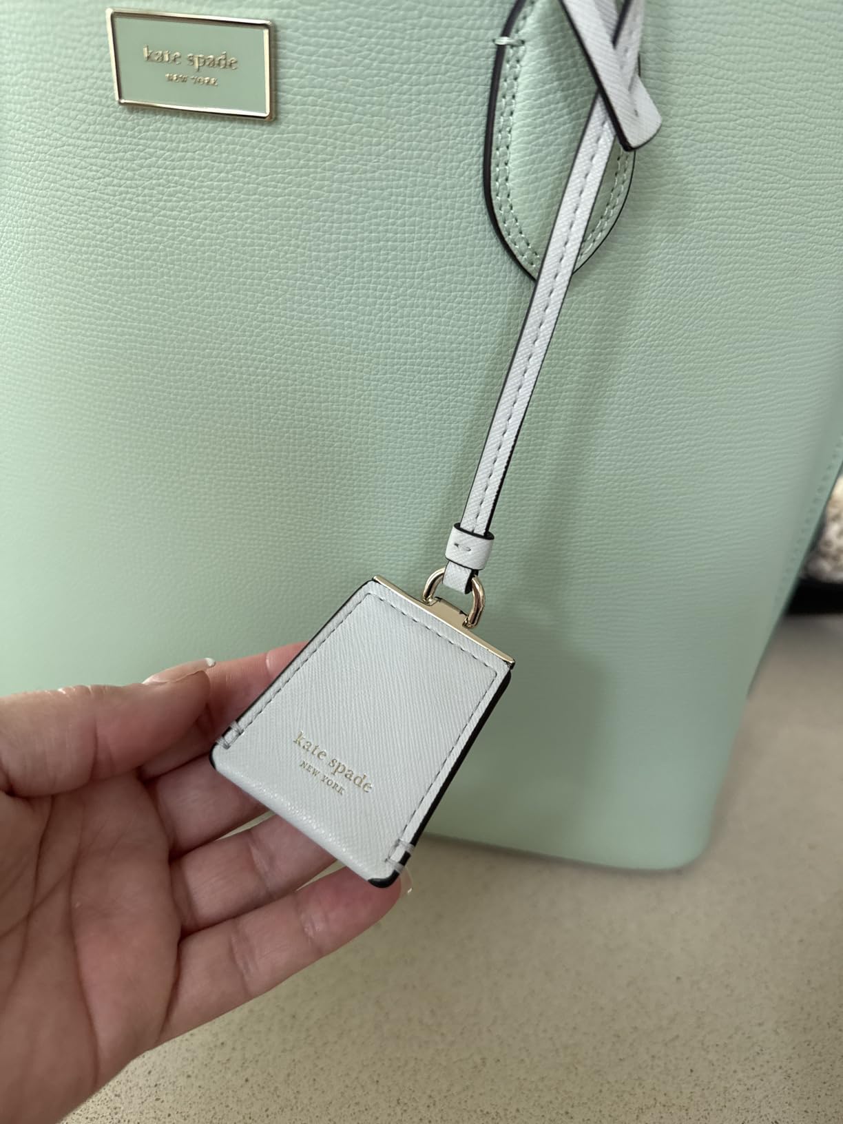 kate spade new york Suite Crossgrain Leather Large Work Tote Bag customer photo 1