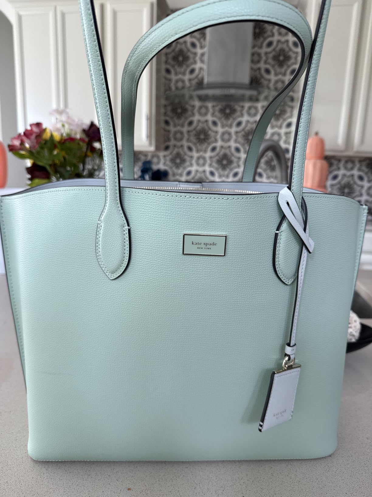 kate spade new york Suite Crossgrain Leather Large Work Tote Bag customer photo 2