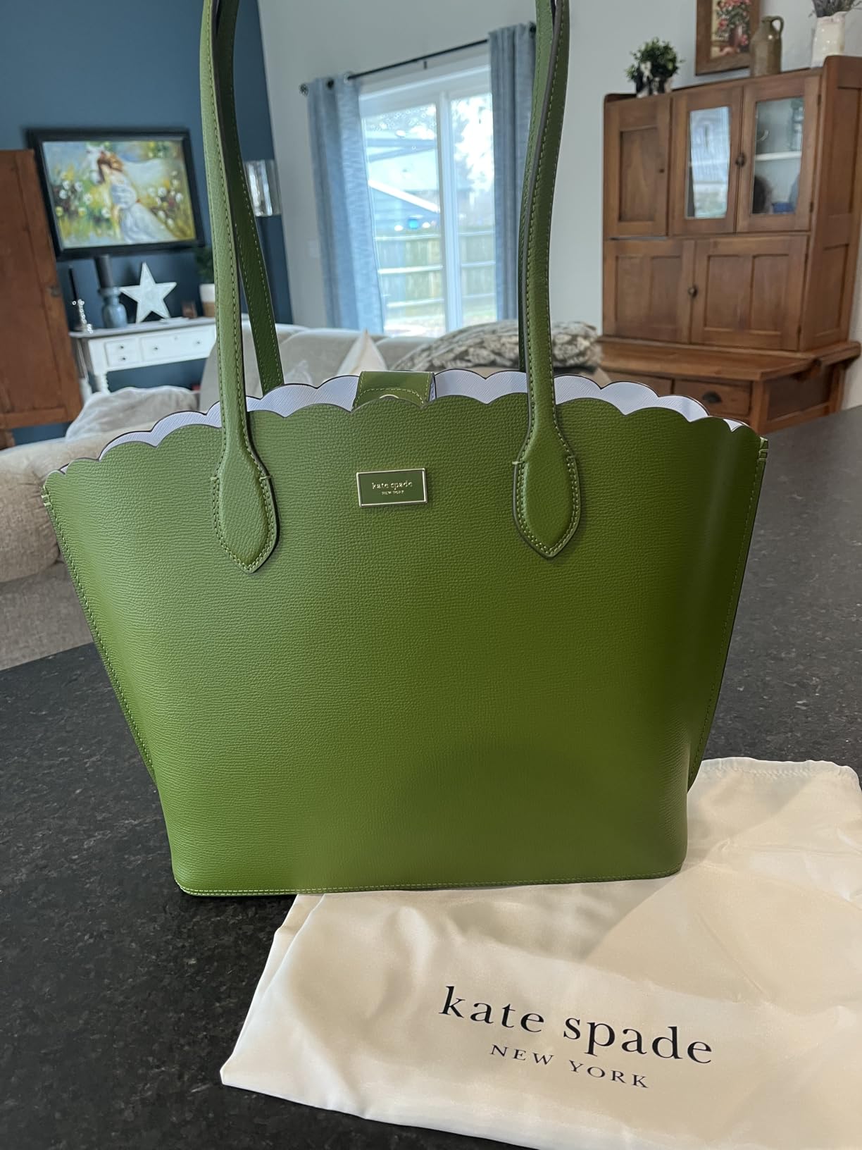 kate spade new york Suite Crossgrain Leather Large Open Tote Bag customer photo 1