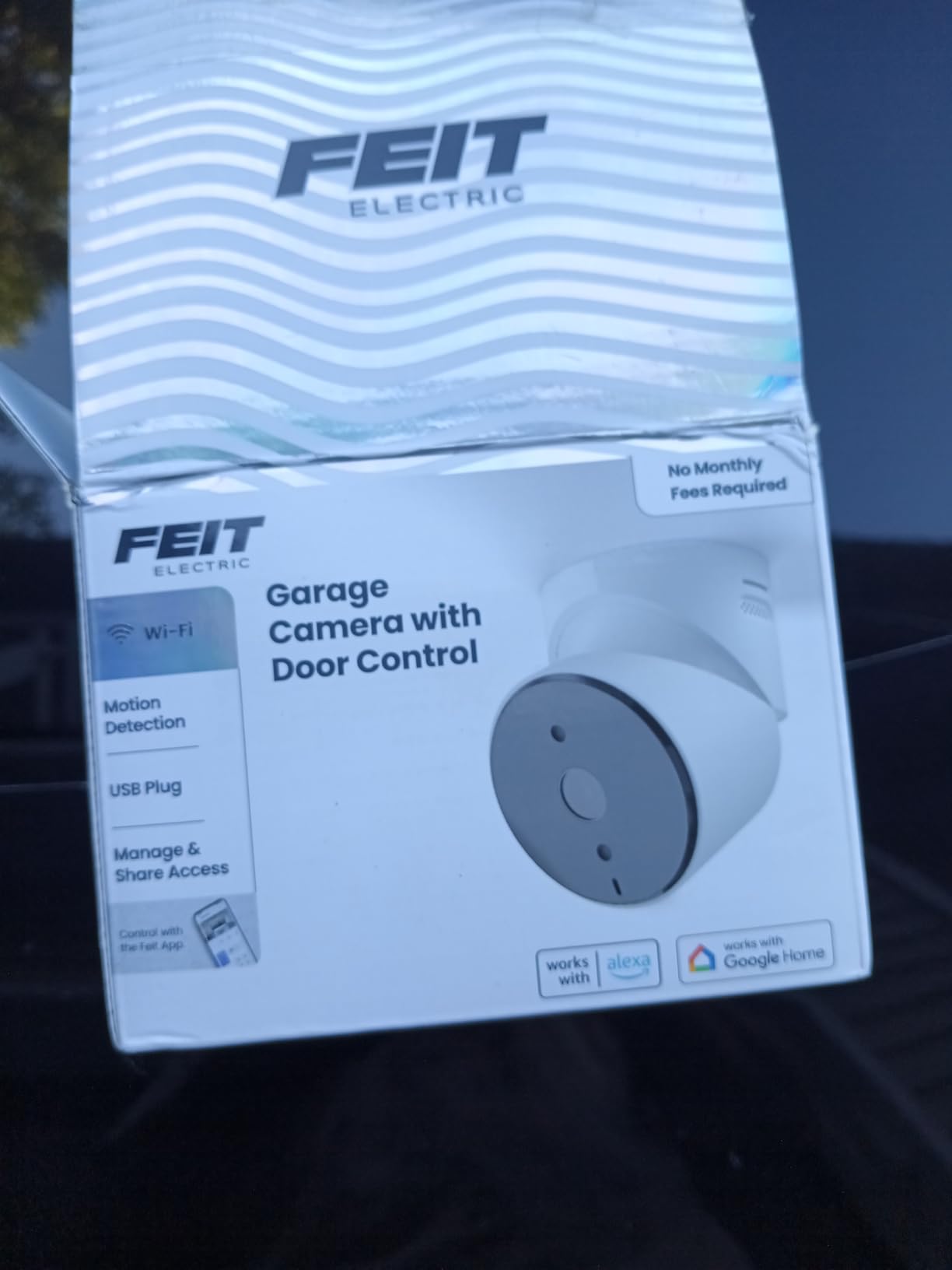 Feit Electric Smart Garage Door Camera, 2-Way Audio, Live Streaming, Human Motion Detection, 24/7 Recording, Infrared Night Vision, Remote Closure & Alerts customer photo 1