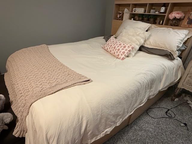 Signature Hemmed Duvet Set - King/Cal King, Mist - Luxury 100% Organic Cotton - 1 Duvet Cover, 2 Shams - Buttery Soft, Hidden Closures customer photo 1