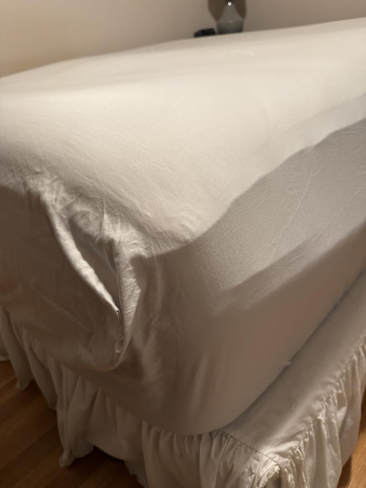 Boll & Branch Signature Hemmed Fitted Sheet - King, White - 100% Organic Cotton - 1 Fitted Sheet Only customer photo 1