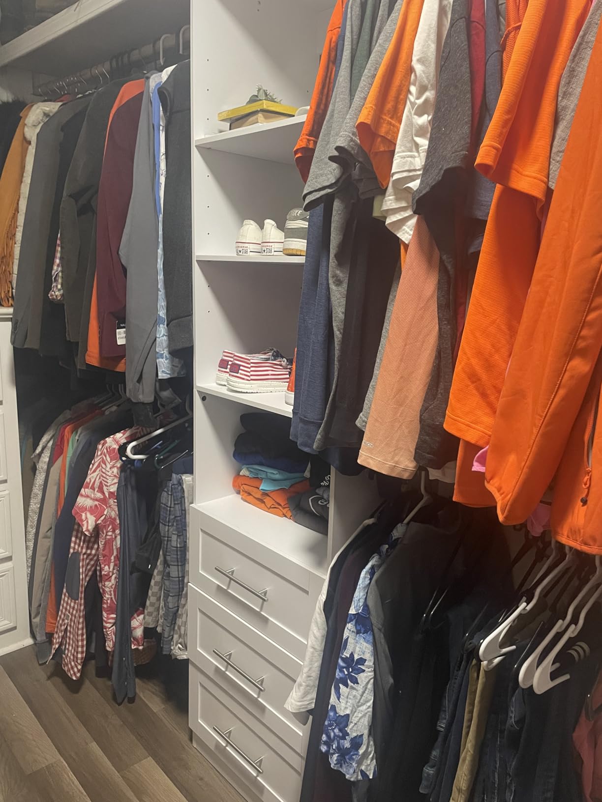 Closet System with Drawers, 5FT-9FT Custom Closet Organizer System 114.9