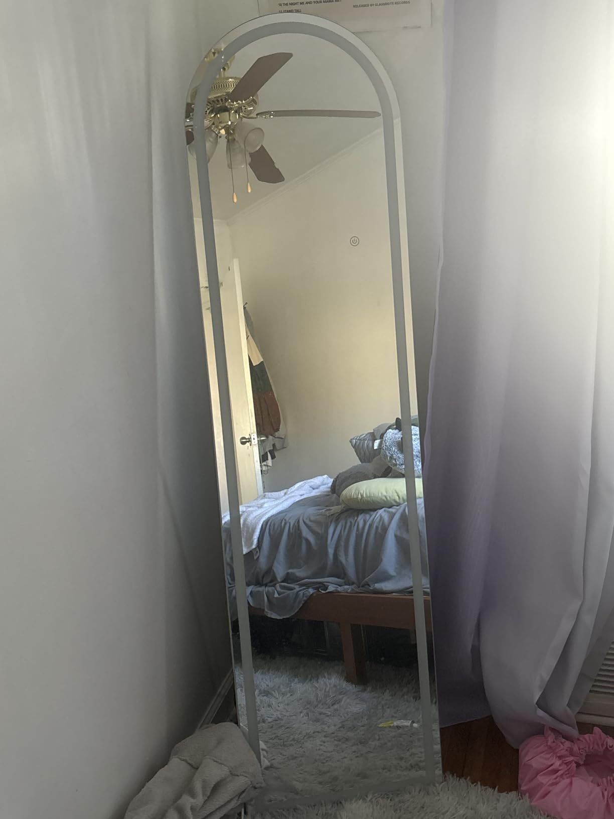 Arched Full Length Mirror with LED Lights, 60