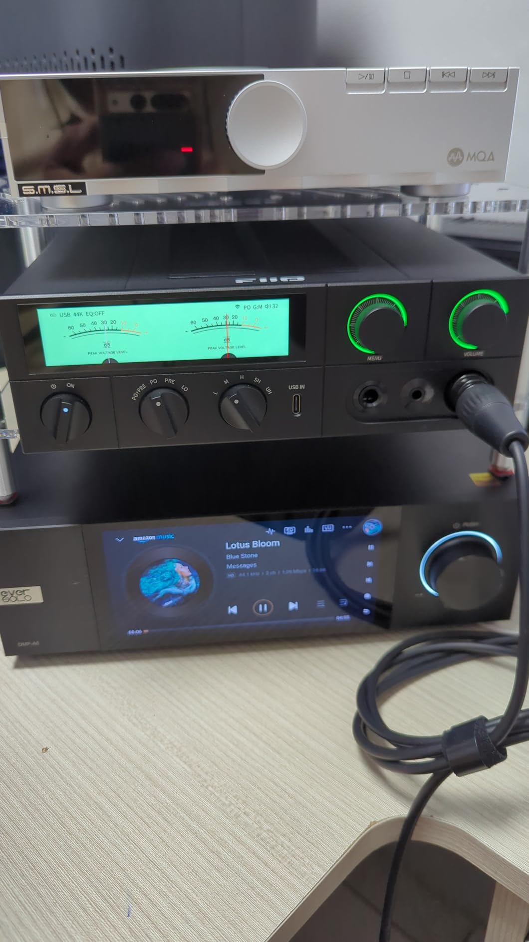 FiiO K17 Desktop DAC&Headphone Amplifier AK4191+AK4499EX*2, 31-Band PEQ, MQA,Support DSD512 32Bit/768kHz with Remote Control (Black) customer photo 1