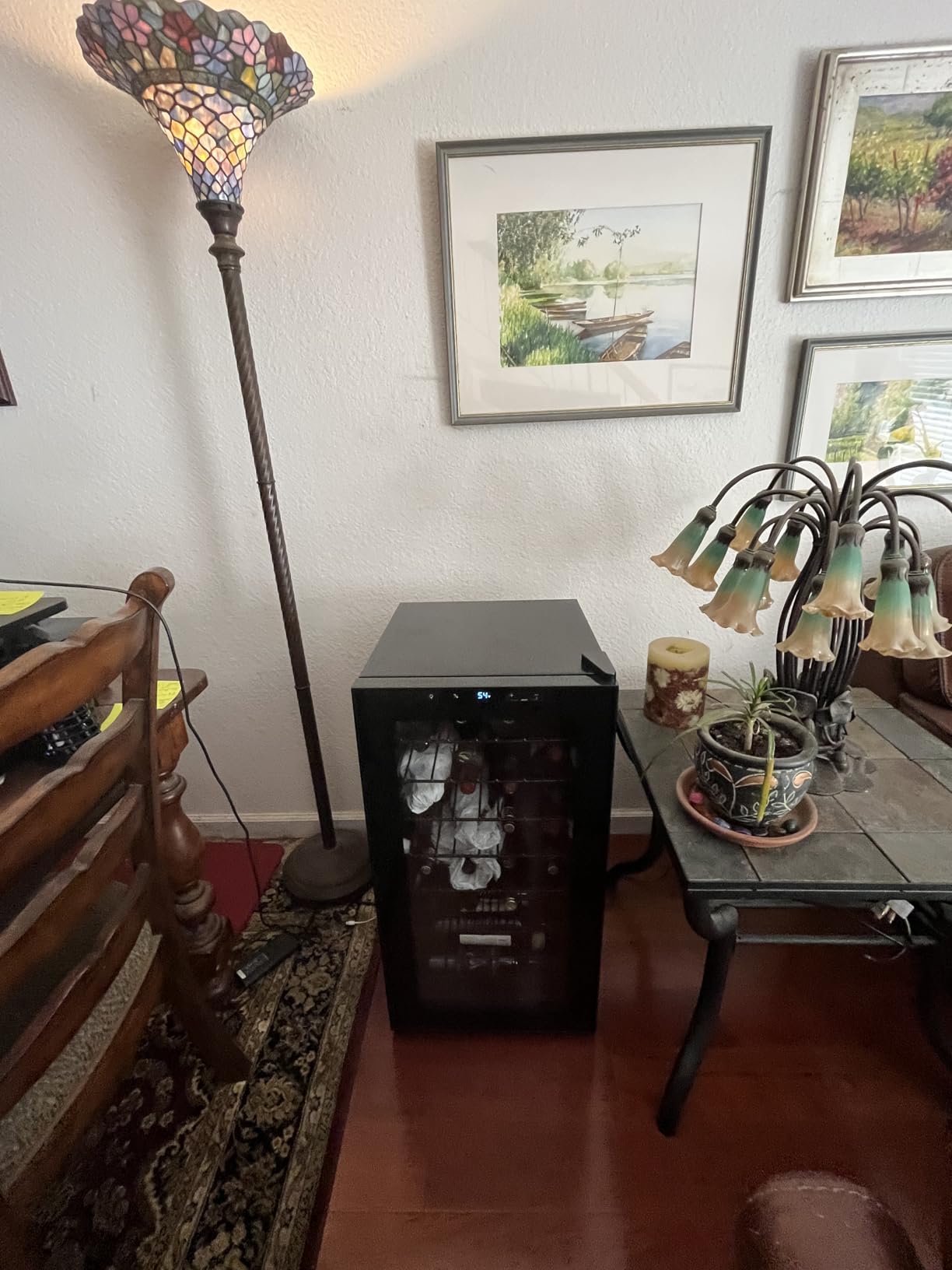 Yeego 20 Bottle Wine Fridge, Compressor Wine Cooler Refrigerator, 38-65℉ Freestanding Wine Cellar with Digital Temperature Control & Double-layer Glass Door & Soft LED for Home, Office, Bar customer photo 1