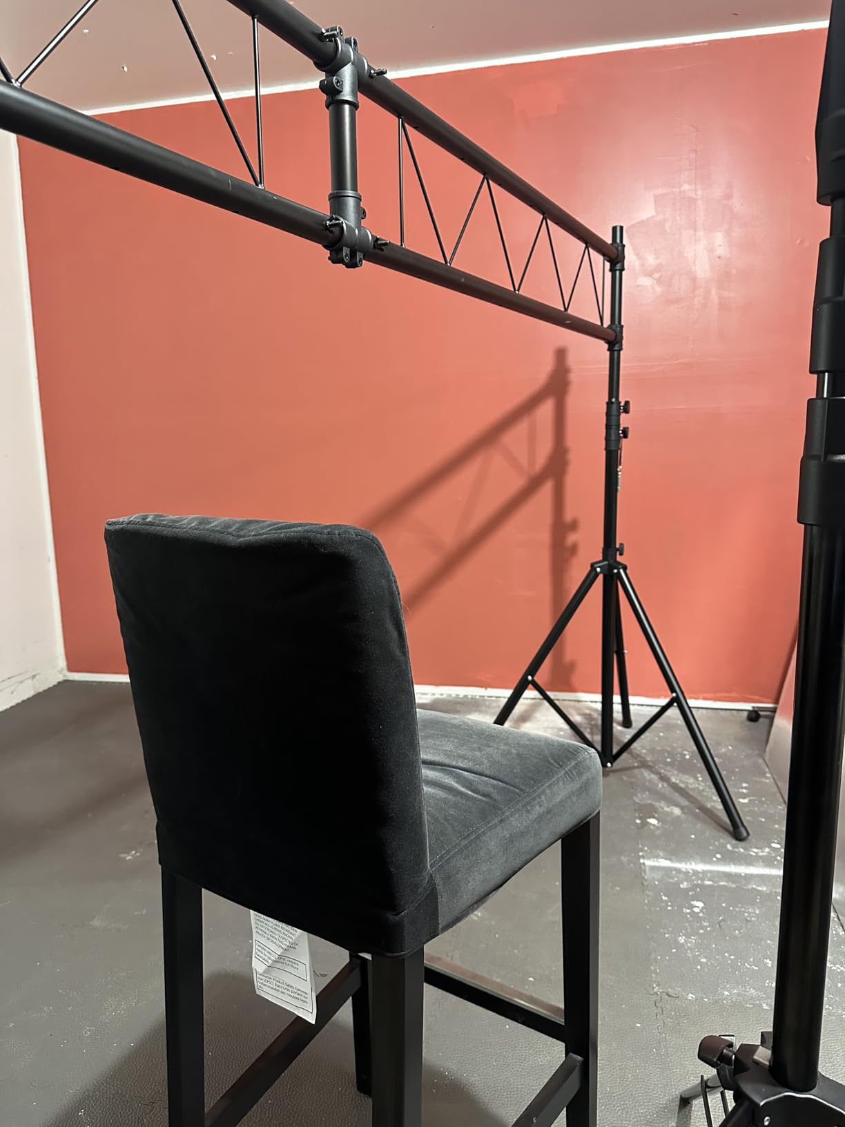 Goplus DJ Light Stand, 14FT Lighting Truss System with 32 Lights Hold 220LBS Capacity, 11-Level Adjustable Heights, T-Bar, Metal Stage Lighting Stand for Portable Audio Stage, Bar, Party, Bands customer photo 2