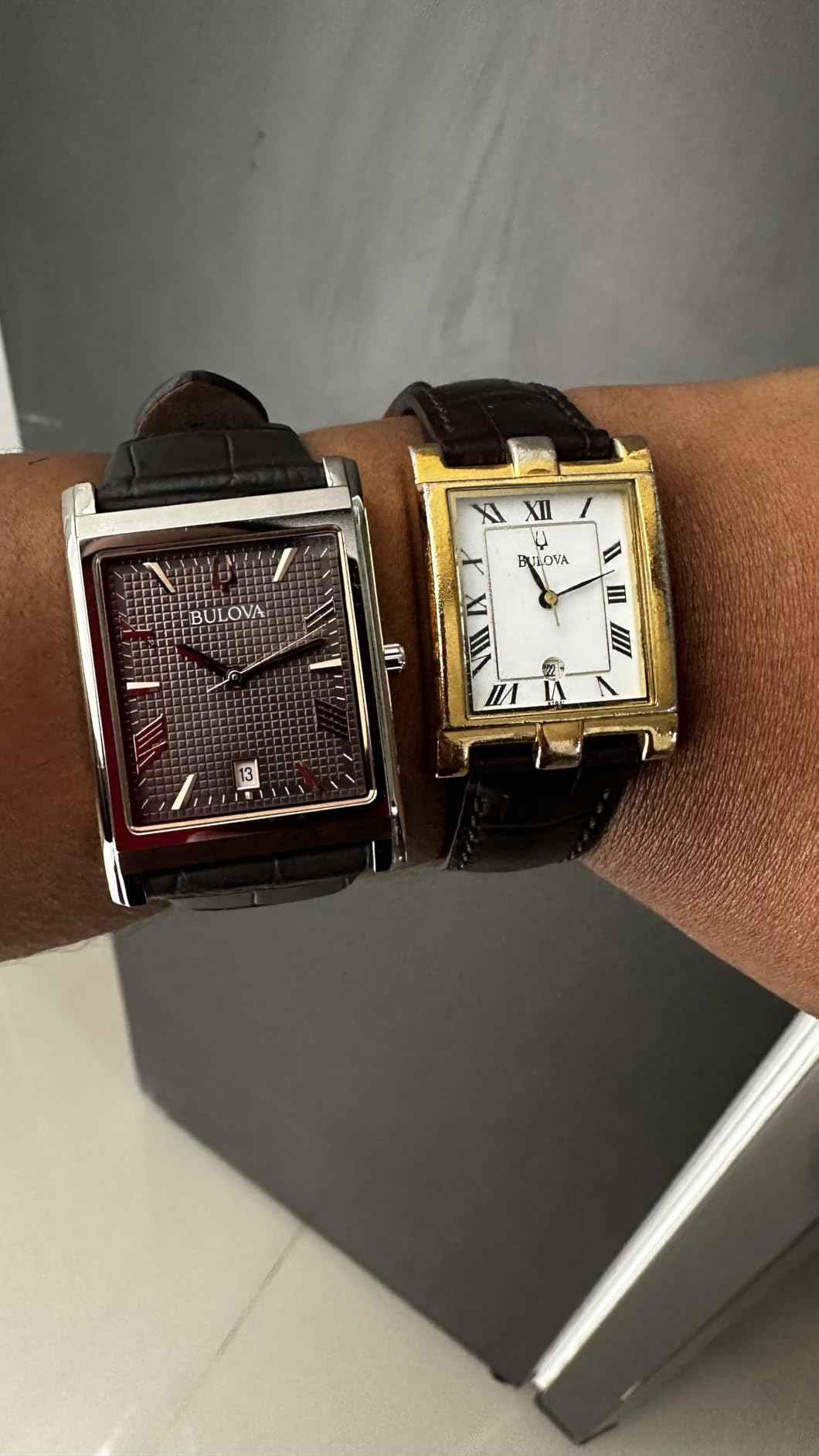 Bulova Men's Classic Sutton 3-Hand Calendar Quartz Leather Strap, Patterned Dial, Sapphire Crystal, 29 x 41mm customer photo 1