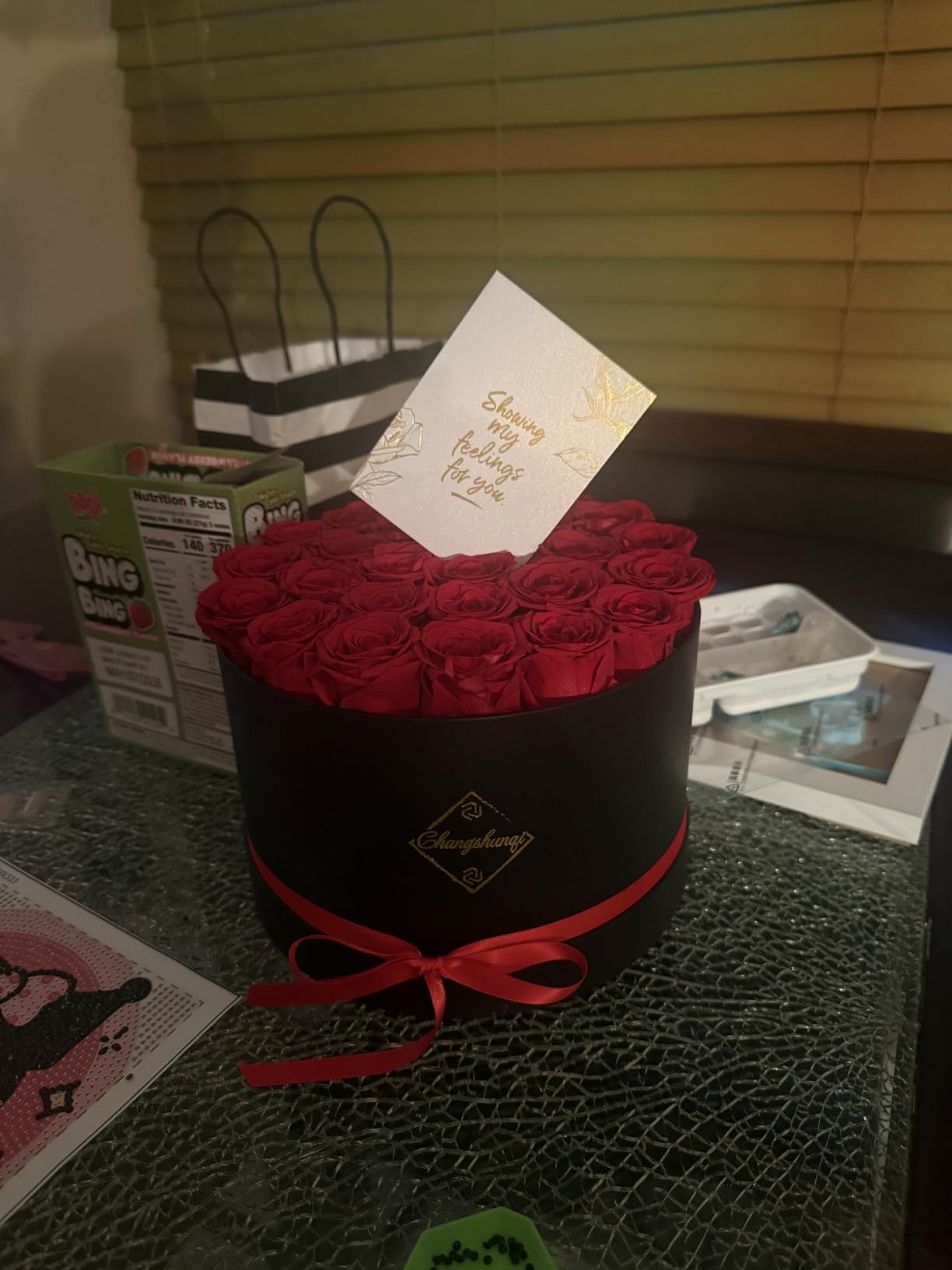Preserved Roses, Forever Flowers in Luxury Box Preserved Flowers for Delivery, Eternal Rose Flower Long-Lasting 2-3 Years, Anniversary Rose Forever Birthday Gifts for Women Mom customer photo 2