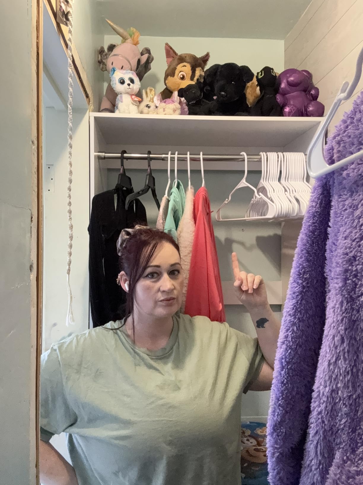 Aheaplus 2FT Closet System with 3 Drawers, 24'' Closet Organizer, Wood Closet Organizer System, Walk-in Closet or Small Closets Wardrobe, Clothes Rack with Hanging Rods, White customer photo 1