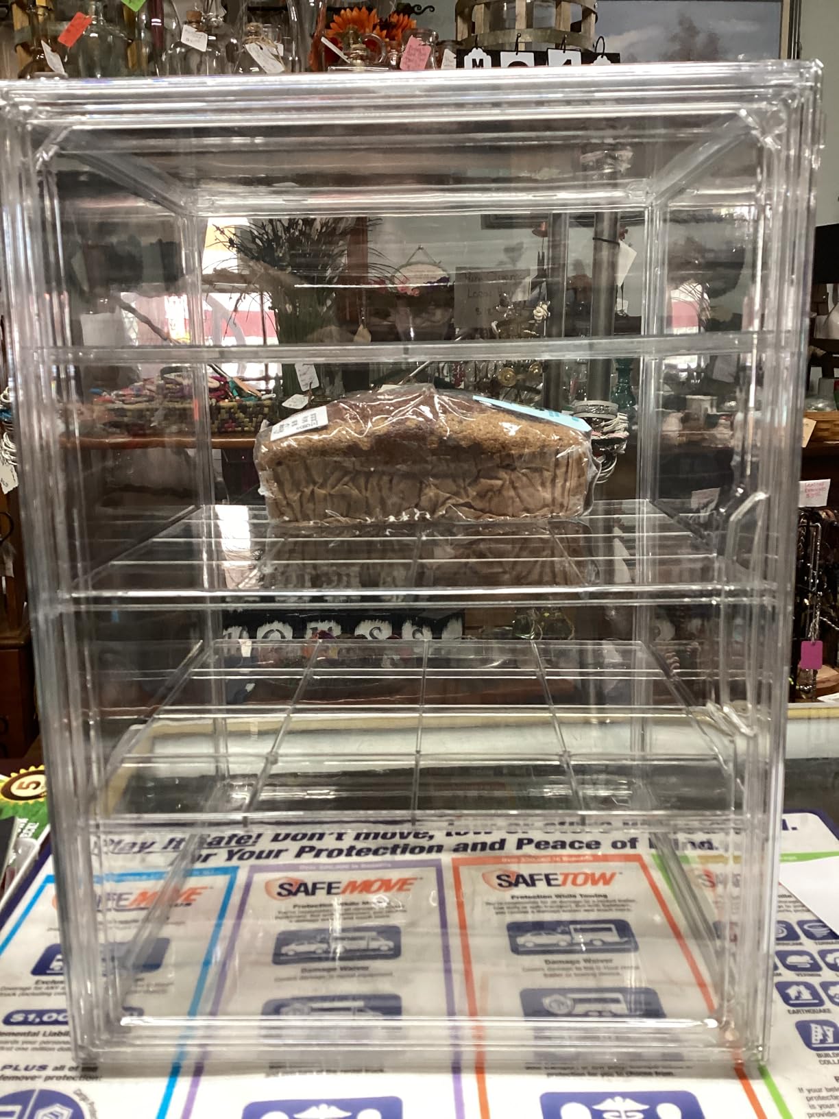 Pastry Display Case,Bread Box for Kitchen Countertop,4-Layer Adjustable BreadBox, Large Capacity Bread Box for Home-baked Breads,Muffins,Bagel Storage Container, Bread Holder 1-Pack customer photo 1