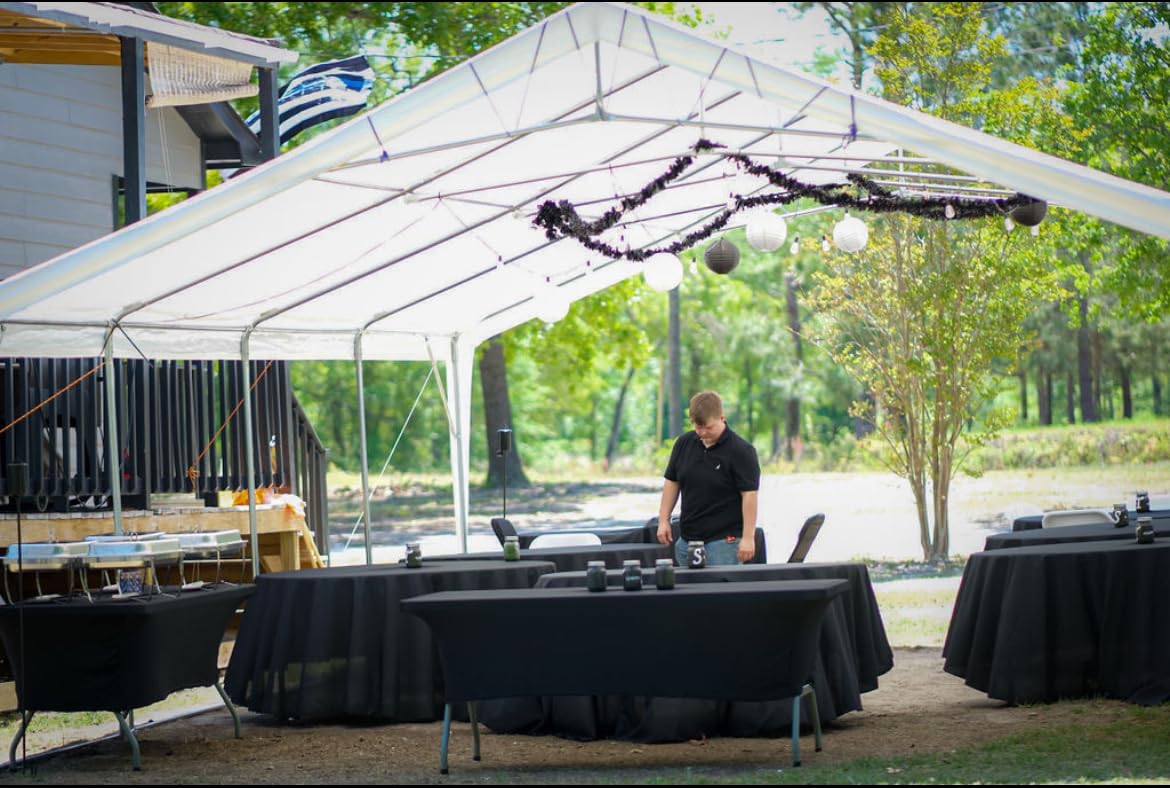 20' x 30' Heavy Duty Party Tent, Outdoor Large Wedding Tent with Removable Sidewalls, Event Canopy Shelter for Birthday Party, Outdoor Event customer photo 1