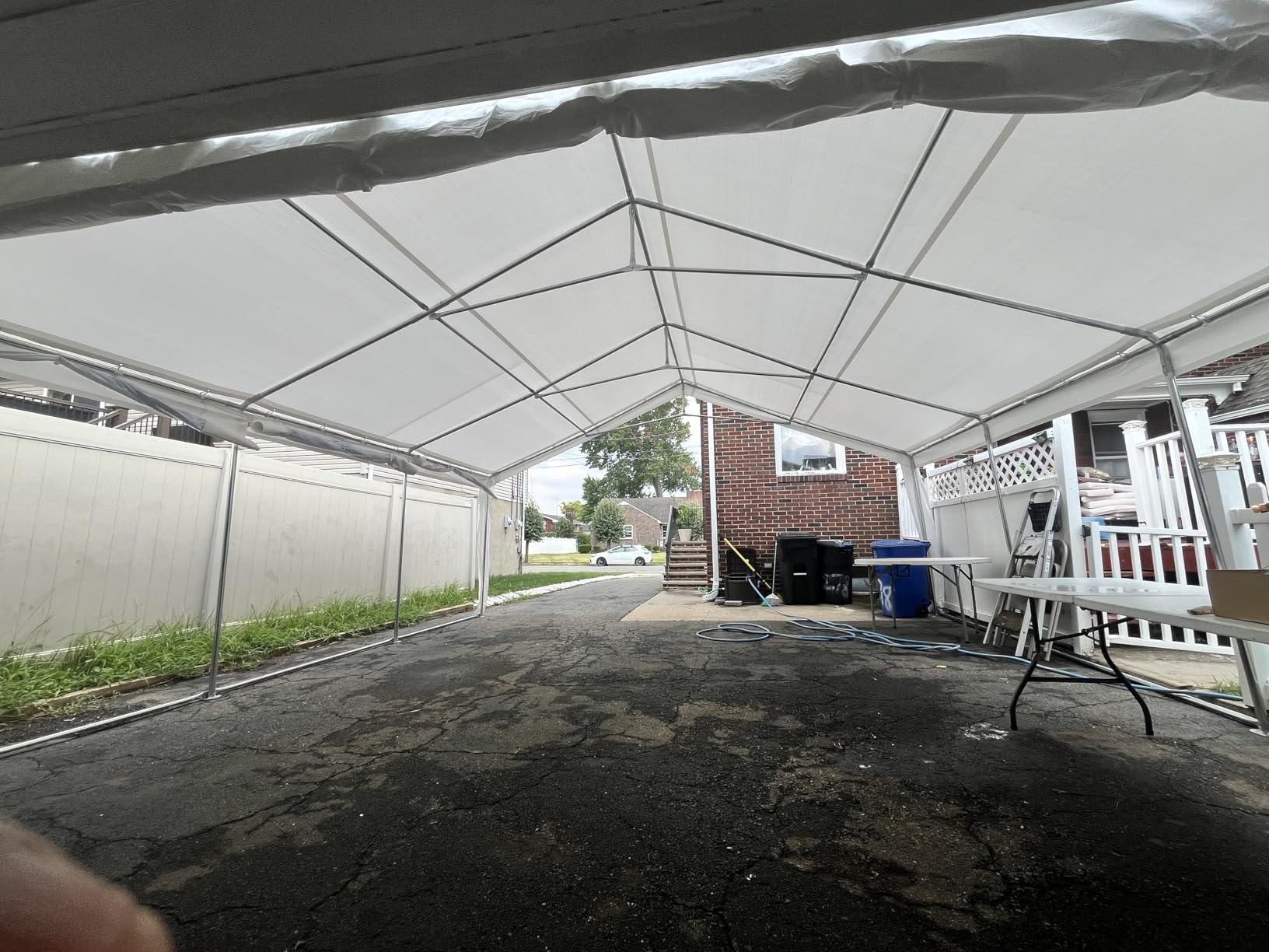 20' x 30' Heavy Duty Party Tent, Outdoor Large Wedding Tent with Removable Sidewalls, Event Canopy Shelter for Birthday Party, Outdoor Event customer photo 2