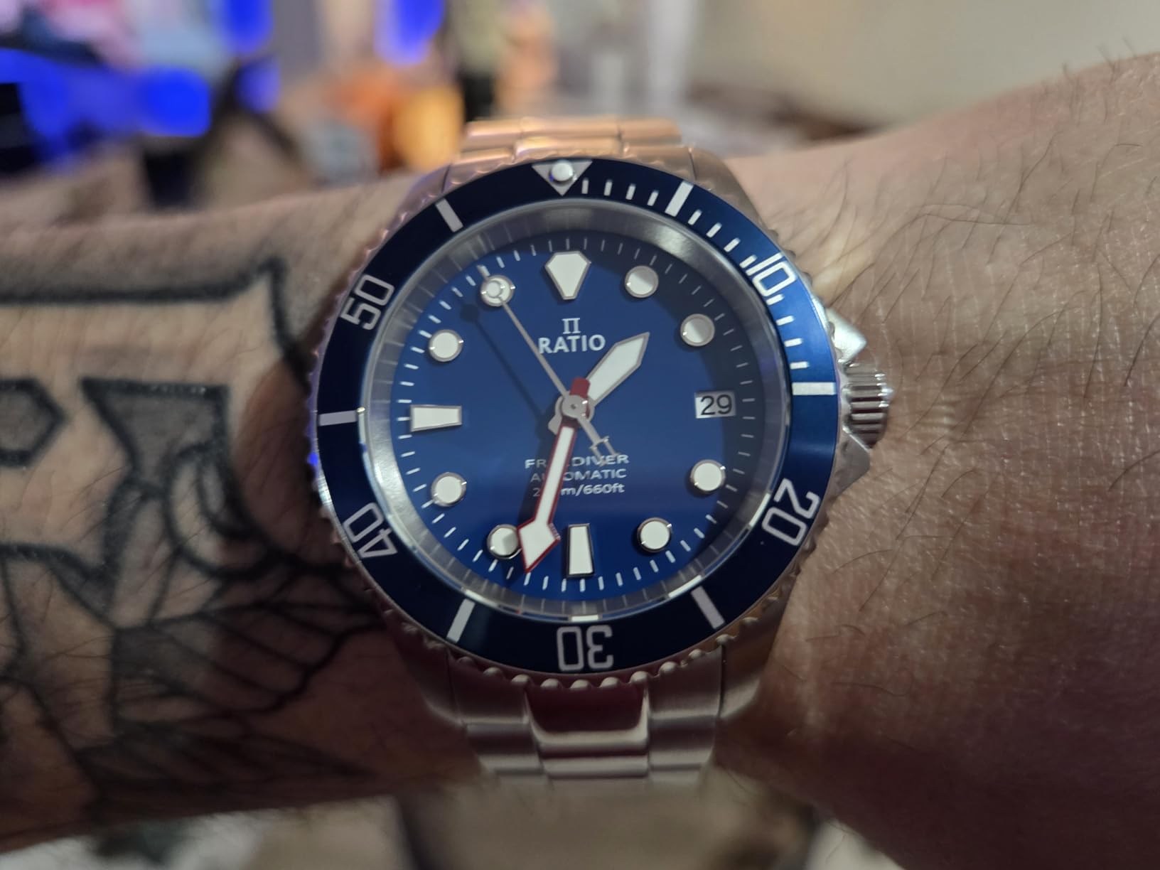 FreeDiver Sapphire Crystal Diver Watch Japanese Automatic Movement Dive Watch 200m Water Resistant Diving Watch customer photo 2