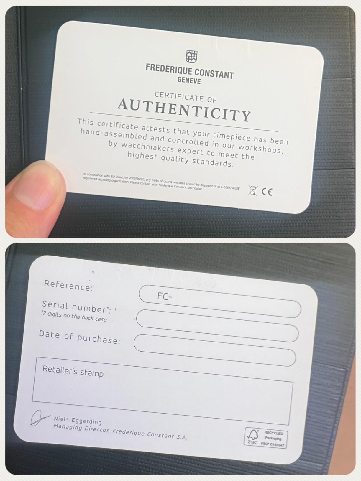 Men's Classic Swiss Made Automatic Silver Stainless Steel Watch, Black Dial, Style: FC-530G3B6B customer photo 2