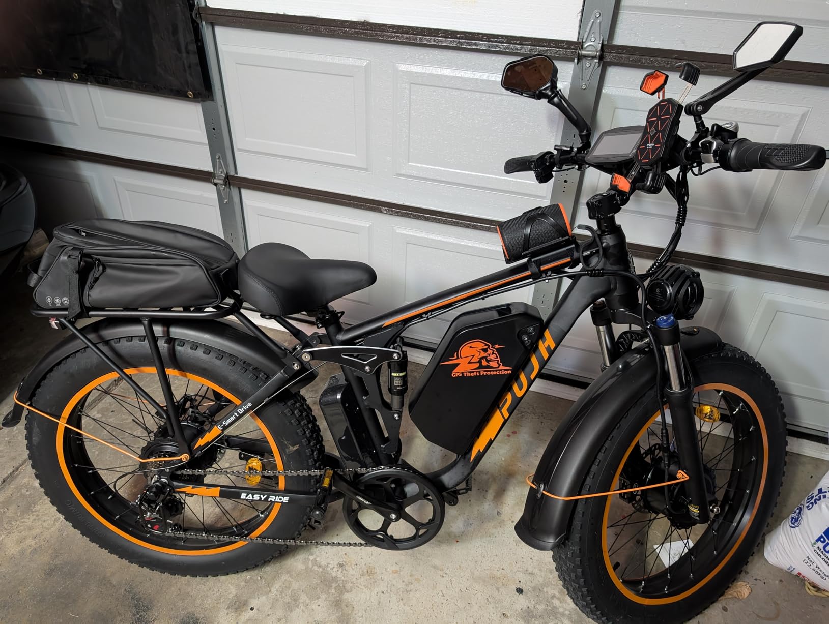 6000W Max Speed 45MPH Dual Motor Electric Bike for Adults,60V 1200Wh Removable Battery with 24
