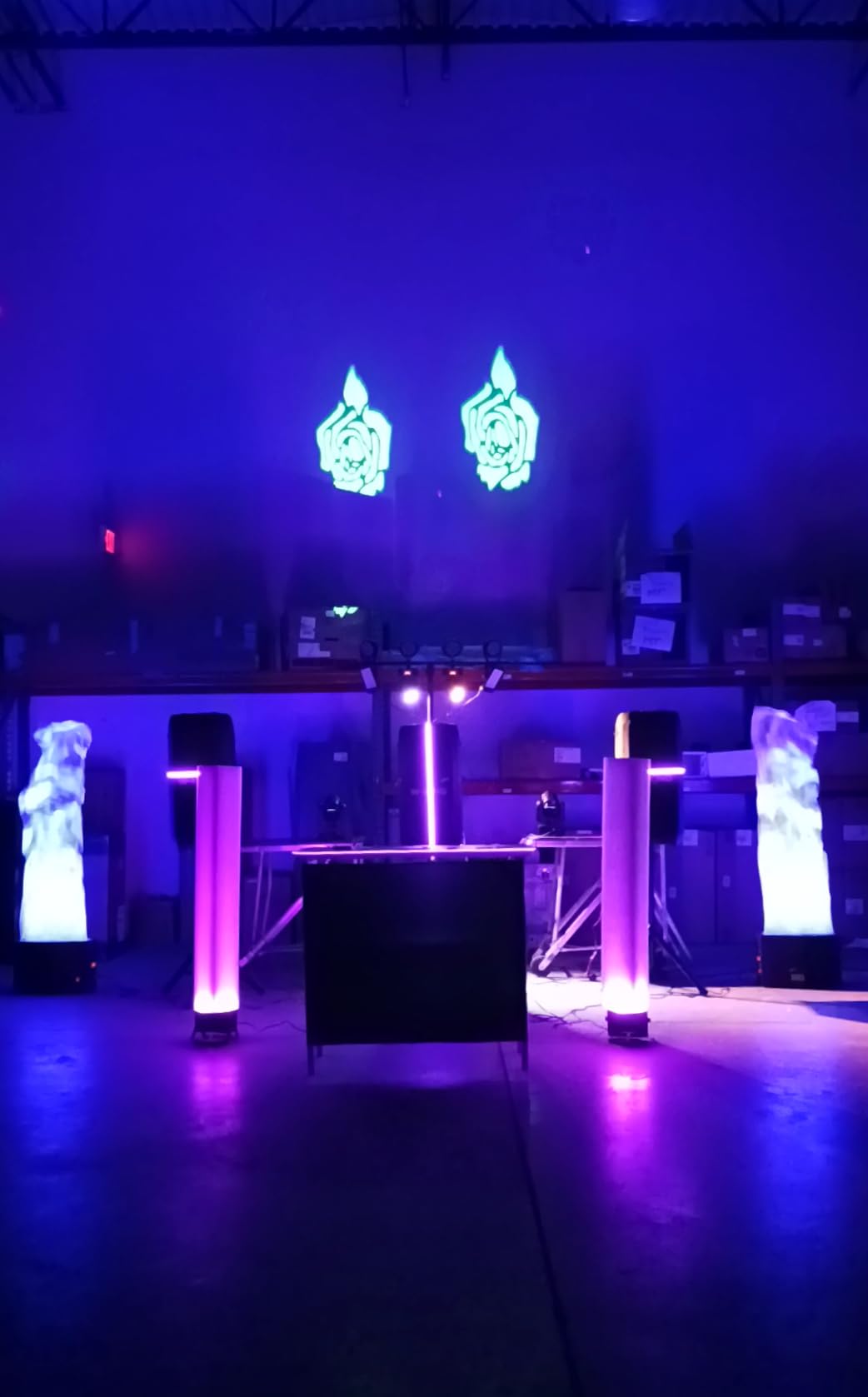 2PCS 60W LED Moving Head Light Stage Lights with Remote Control 8 GOBO 8 Colors Spotlight by DMX Controlled 11 Channel with Sound Activated for Disco Club Party Stage Lighting Shows customer photo 1