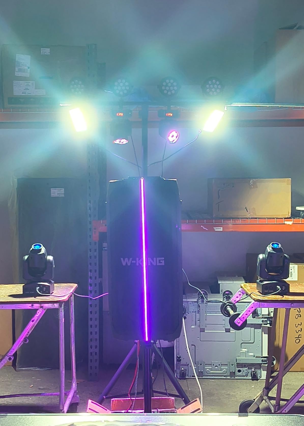 2PCS 60W LED Moving Head Light Stage Lights with Remote Control 8 GOBO 8 Colors Spotlight by DMX Controlled 11 Channel with Sound Activated for Disco Club Party Stage Lighting Shows customer photo 2