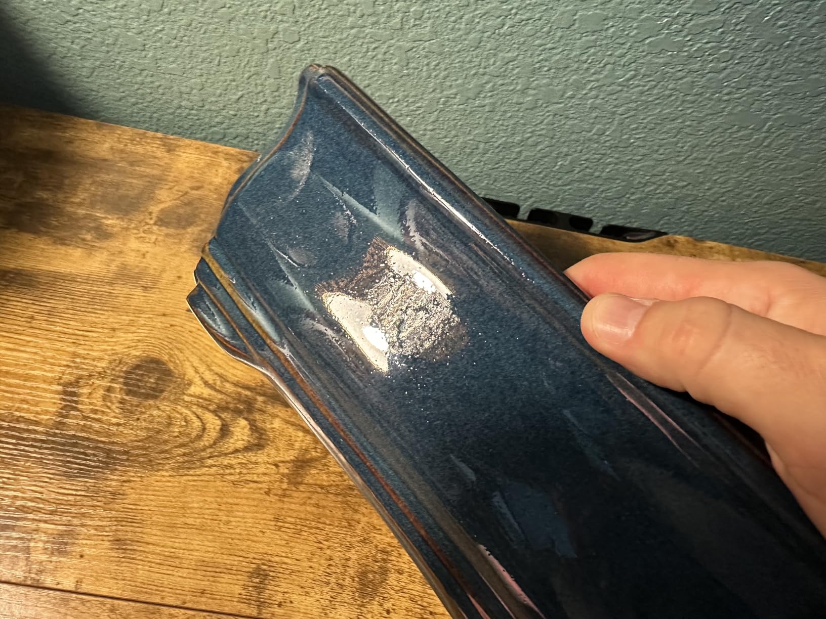 Bonsai Tree Pot 11.6 Inch - Ceramic Succulent Pots, Bonsai Planter for Indoor Outdoor, Decorative Plant Pot with Drainage Hole, Rectangular Flower Pot, Home Garden Decor, Garden Gifts, Green customer photo 1