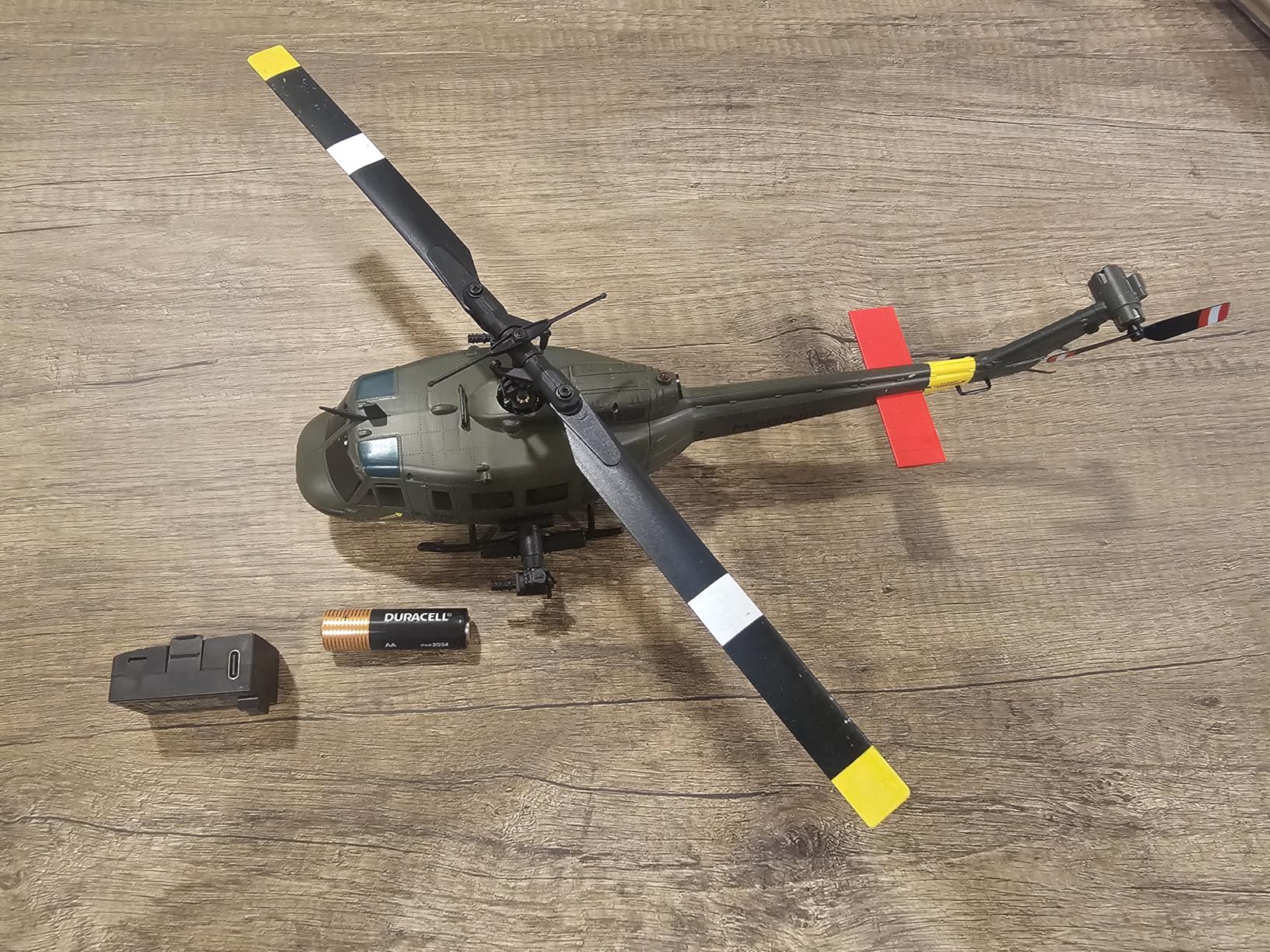 RC ERA C032 UH-1 Huey Helicopter - Remote Control Helicopters for Adult, 1/48 Scale 2.4G 6CH Gyro Stabilized Aircraft with Altitude Hold & Optical Flow, 3D Stunt Drone (Green) customer photo 2