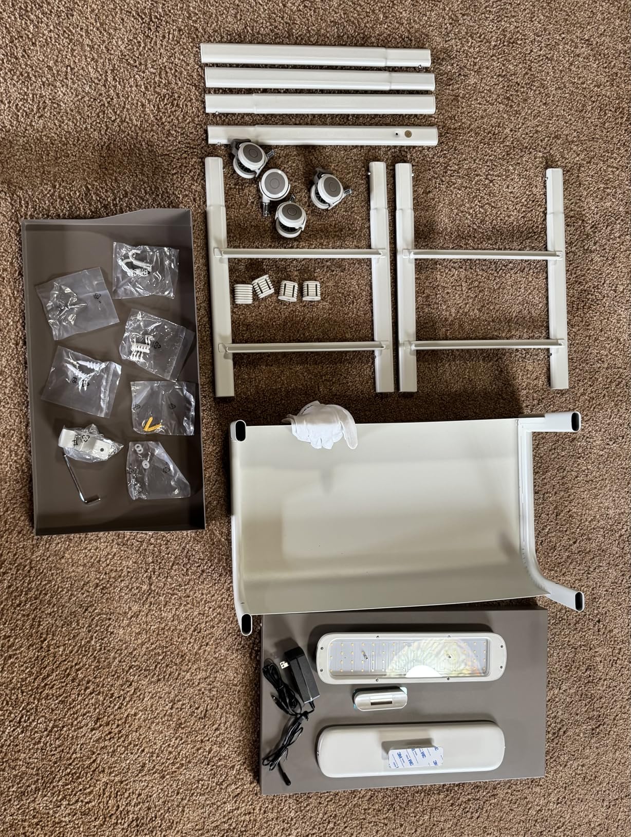 Vego garden 4 Tier Rolling Metal Corner Plant Stand Indoor with Grow Light, Display Shelf with Storage & Full Spectrum LED Grow Light, Plant Rack for Seed Starting, Leafy, Herbs, Fruits & Microgreens customer photo 2